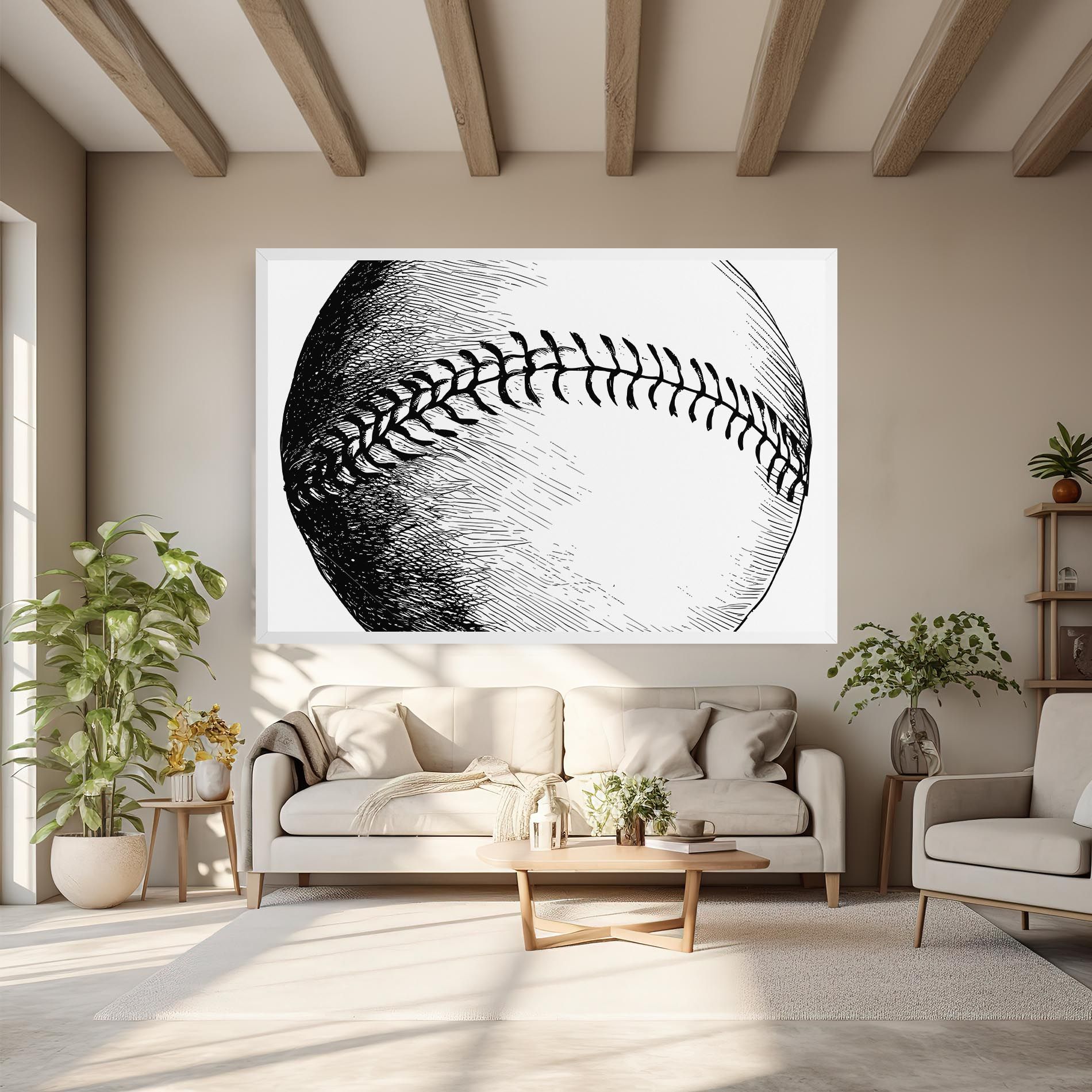 Baseball Black Line mockup 6