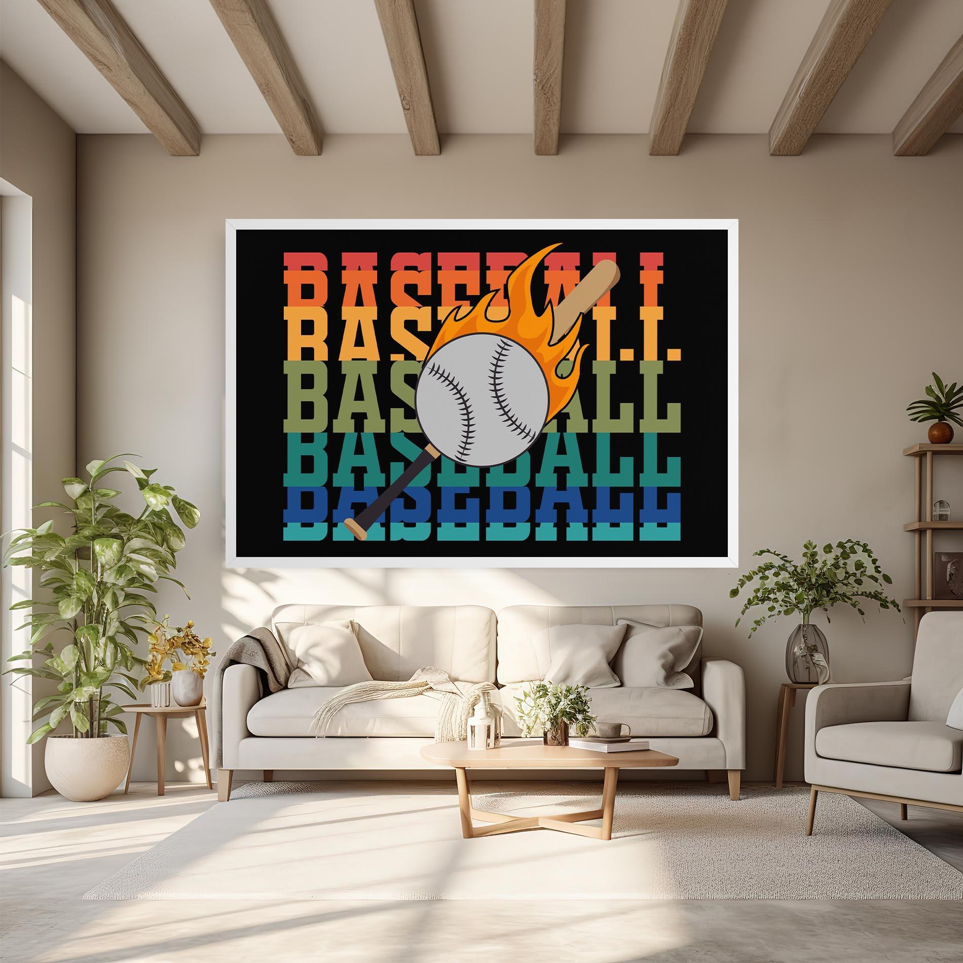 Leinwandbild Baseball Color mockup 6