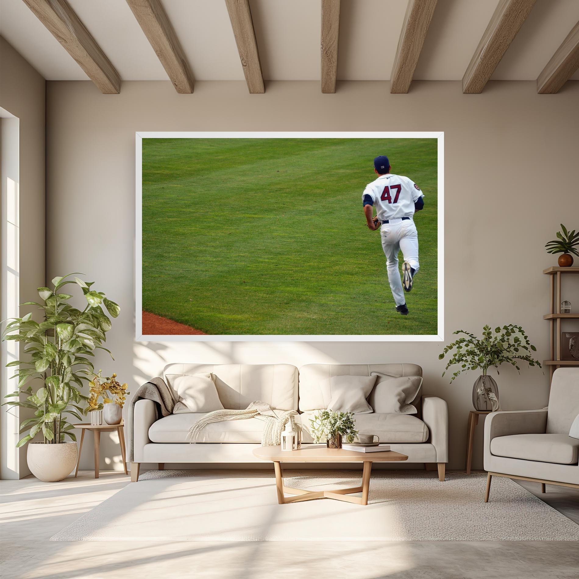 Leinwandbild Baseball Player mockup 6