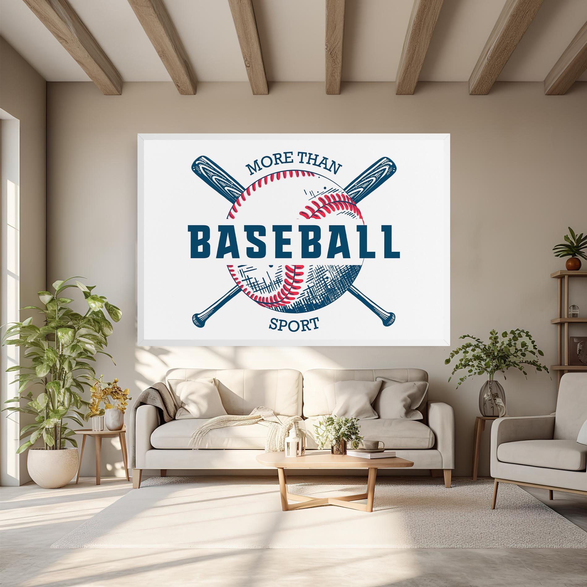 Leinwandbild Baseball Sport mockup 6