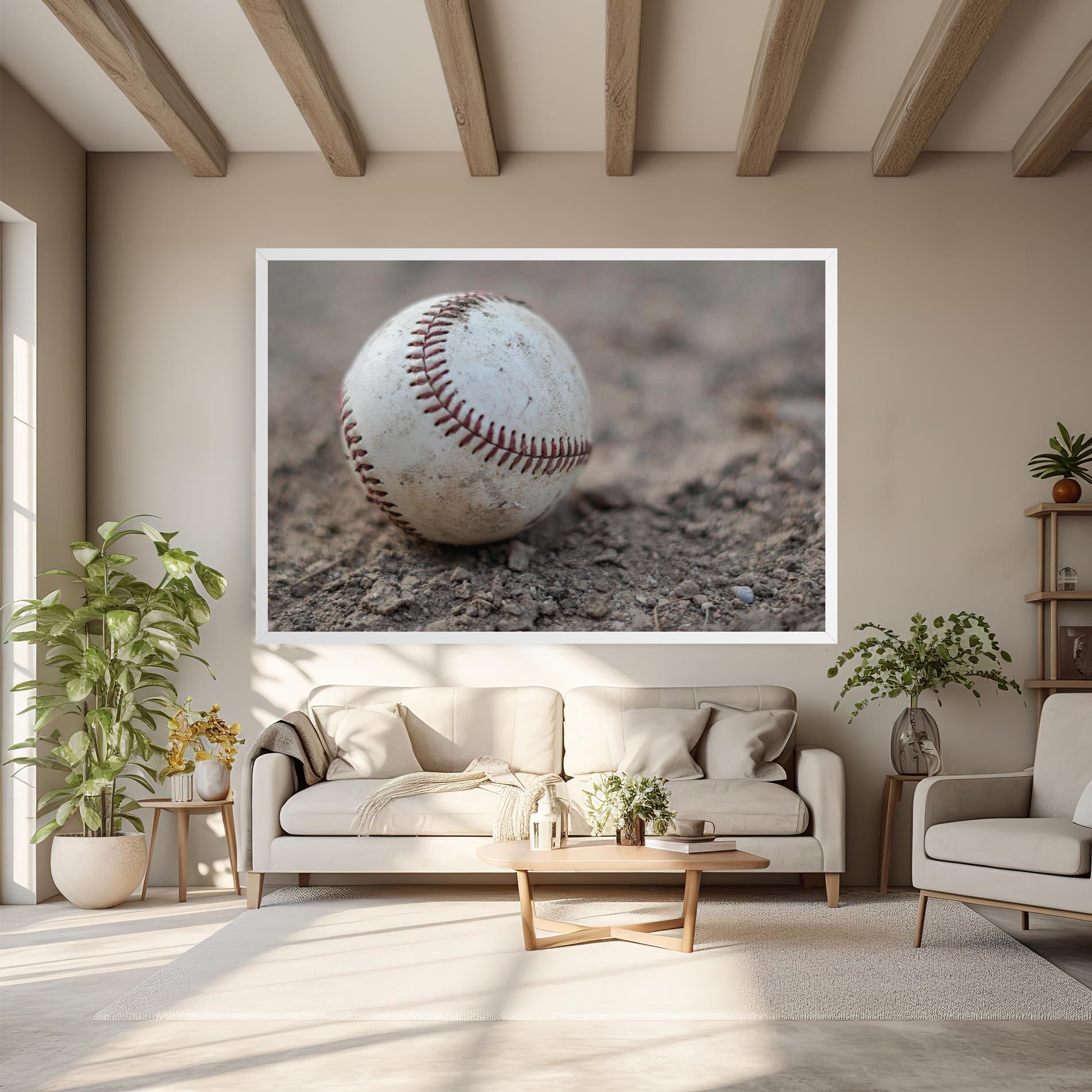 Leinwandbild Dusty Baseball Ball mockup 6