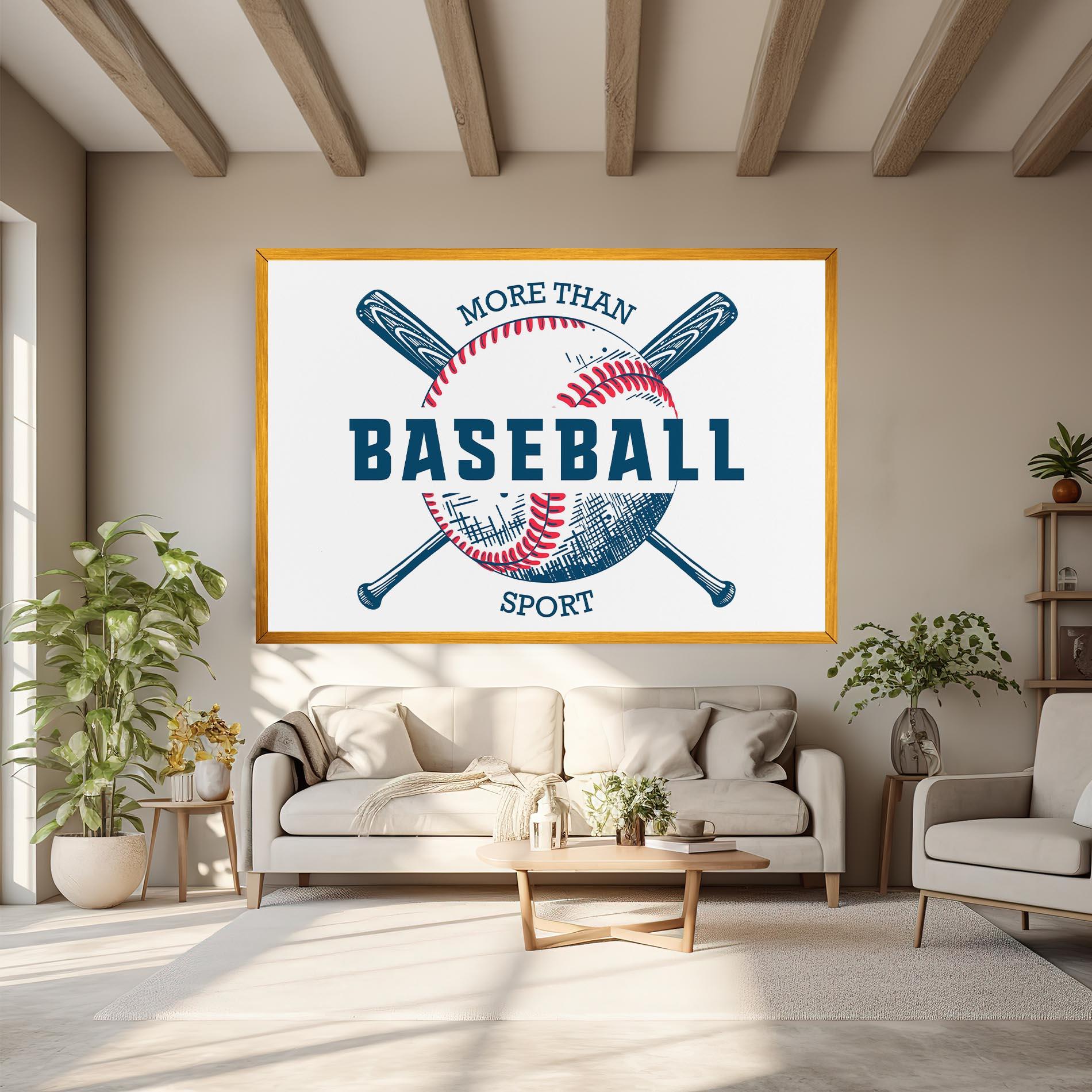 Leinwandbild Baseball Sport mockup 6