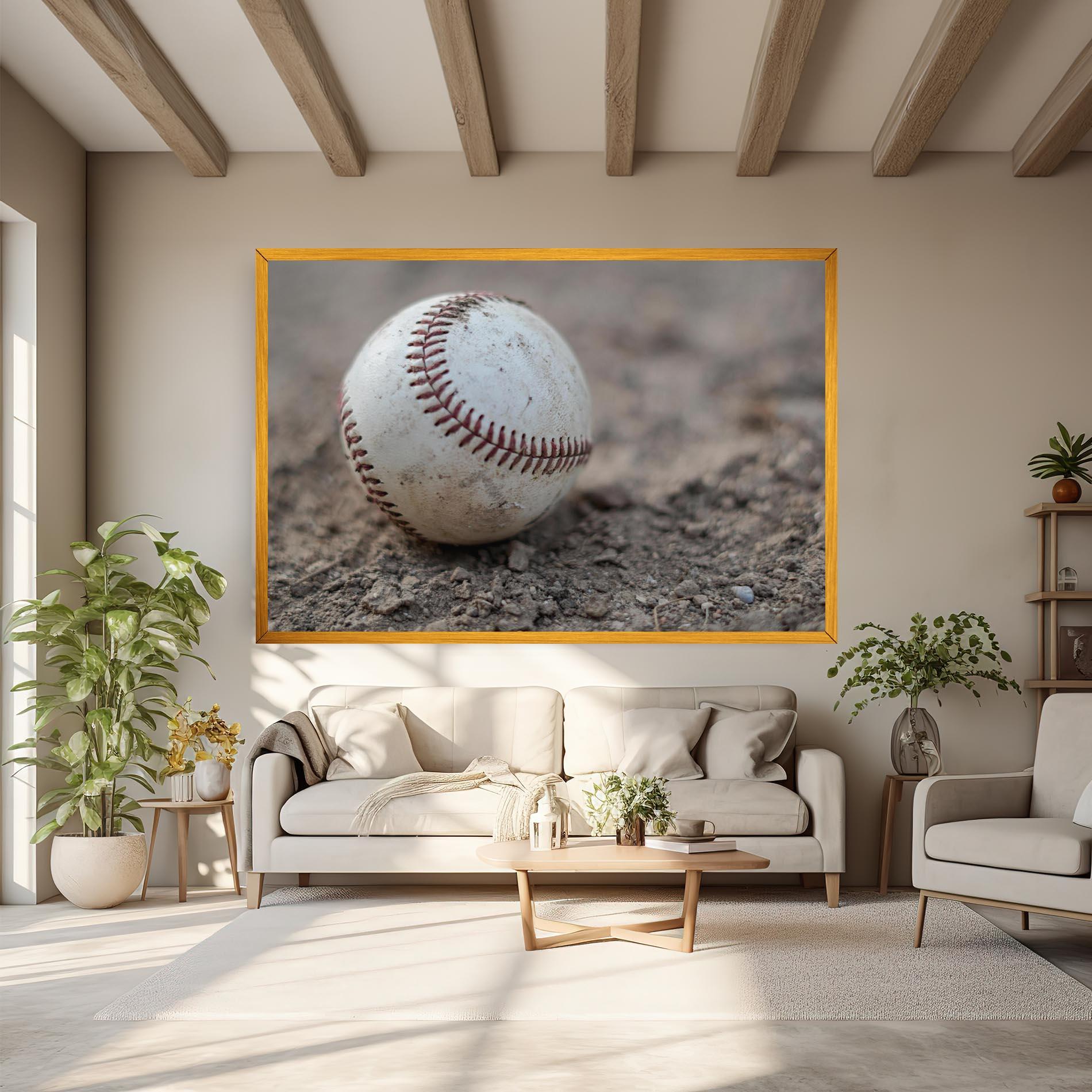 Leinwandbild Dusty Baseball Ball mockup 6