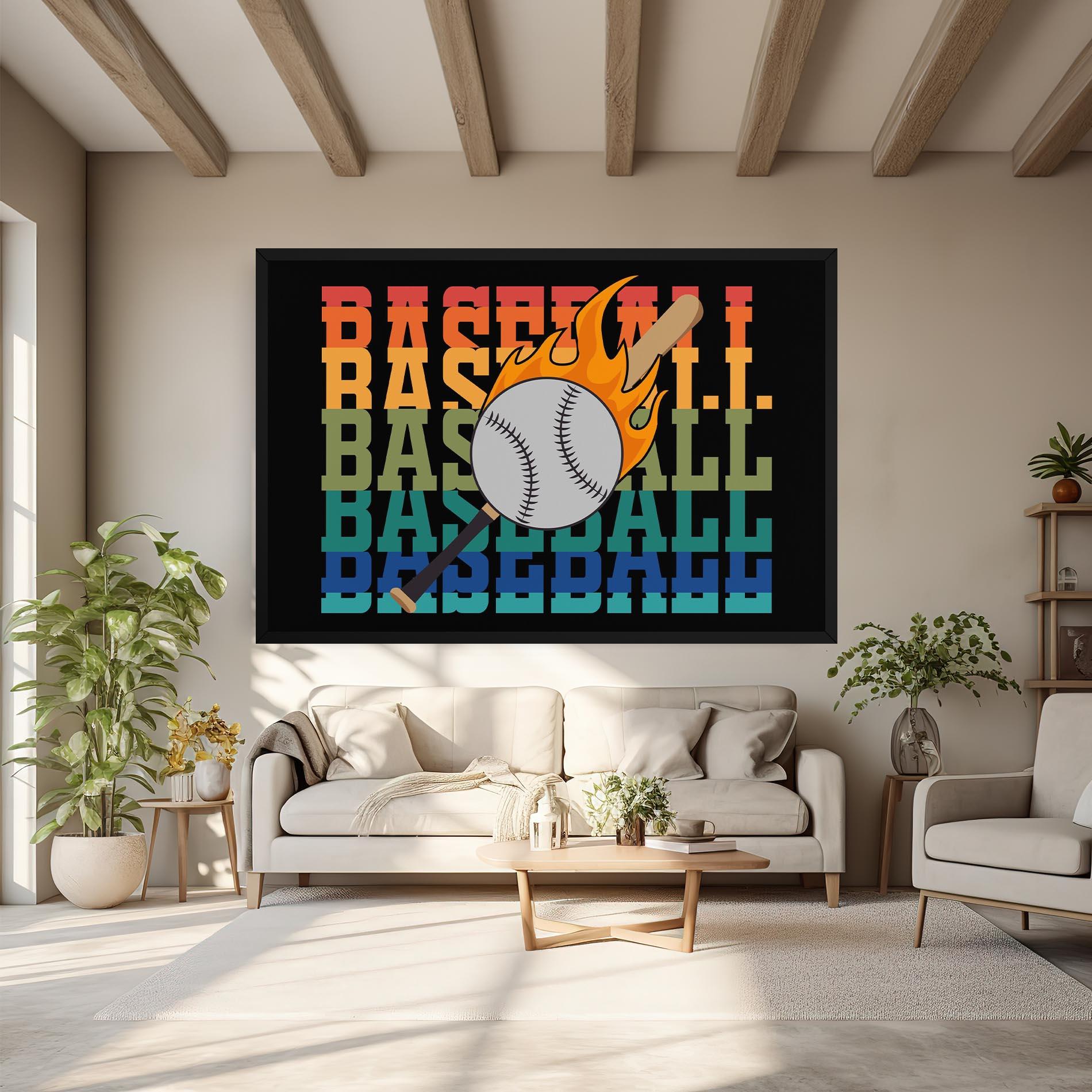 Leinwandbild Baseball Color mockup 6
