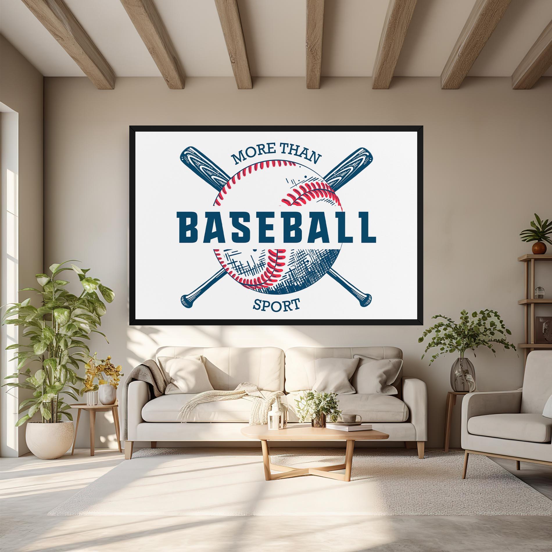 Leinwandbild Baseball Sport mockup 6
