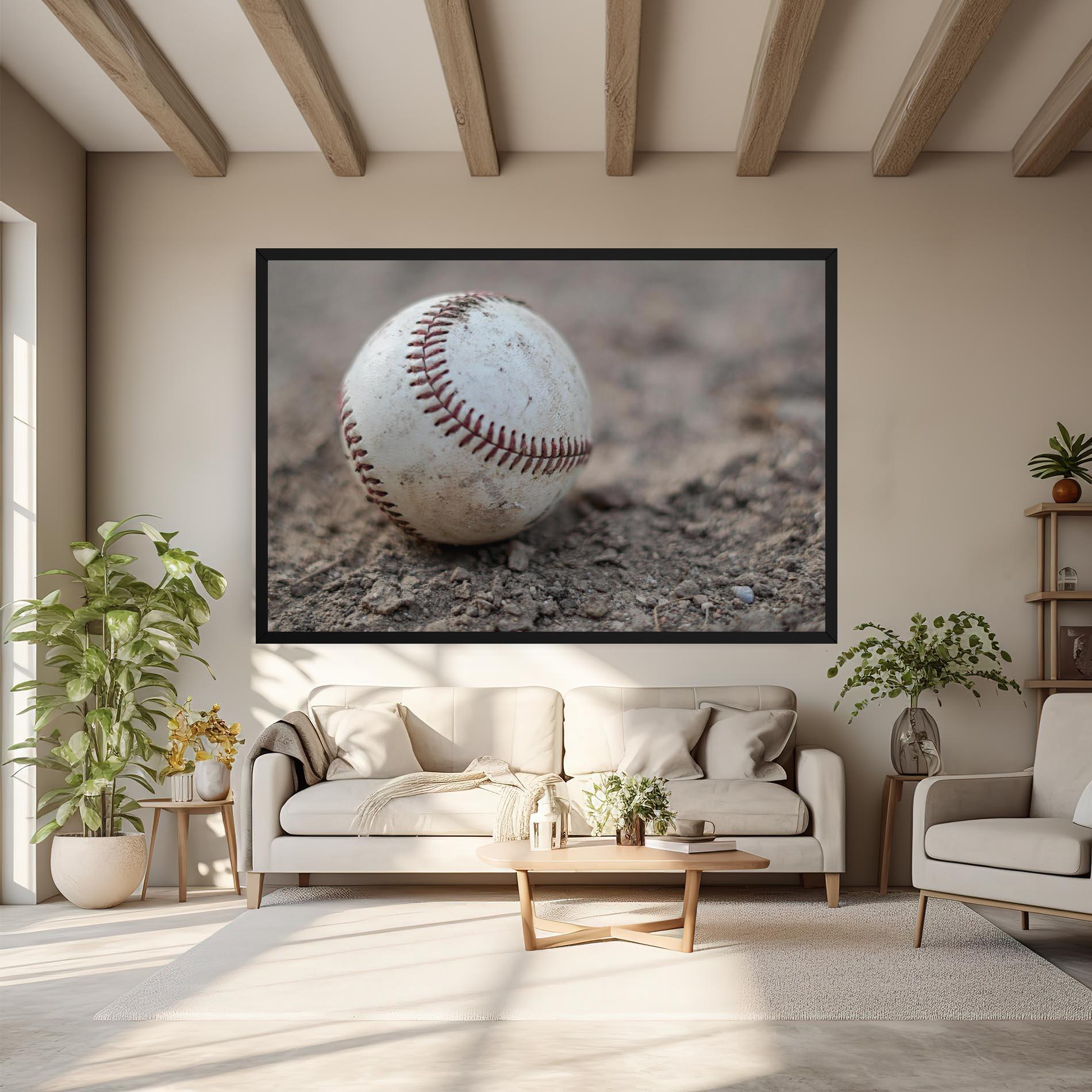 Leinwandbild Dusty Baseball Ball mockup 6