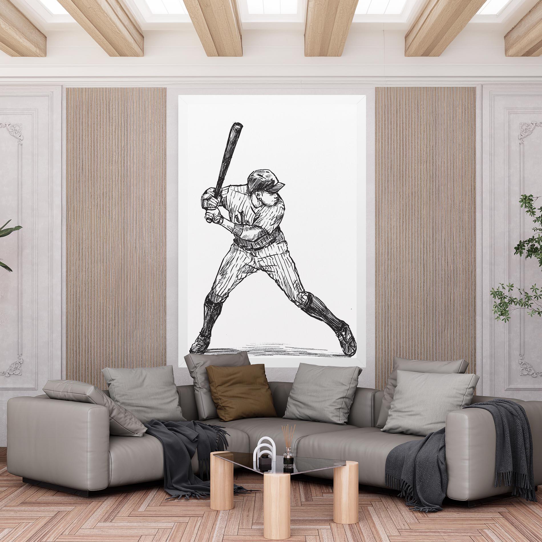 Leinwandbild Baseball Play mockup 6