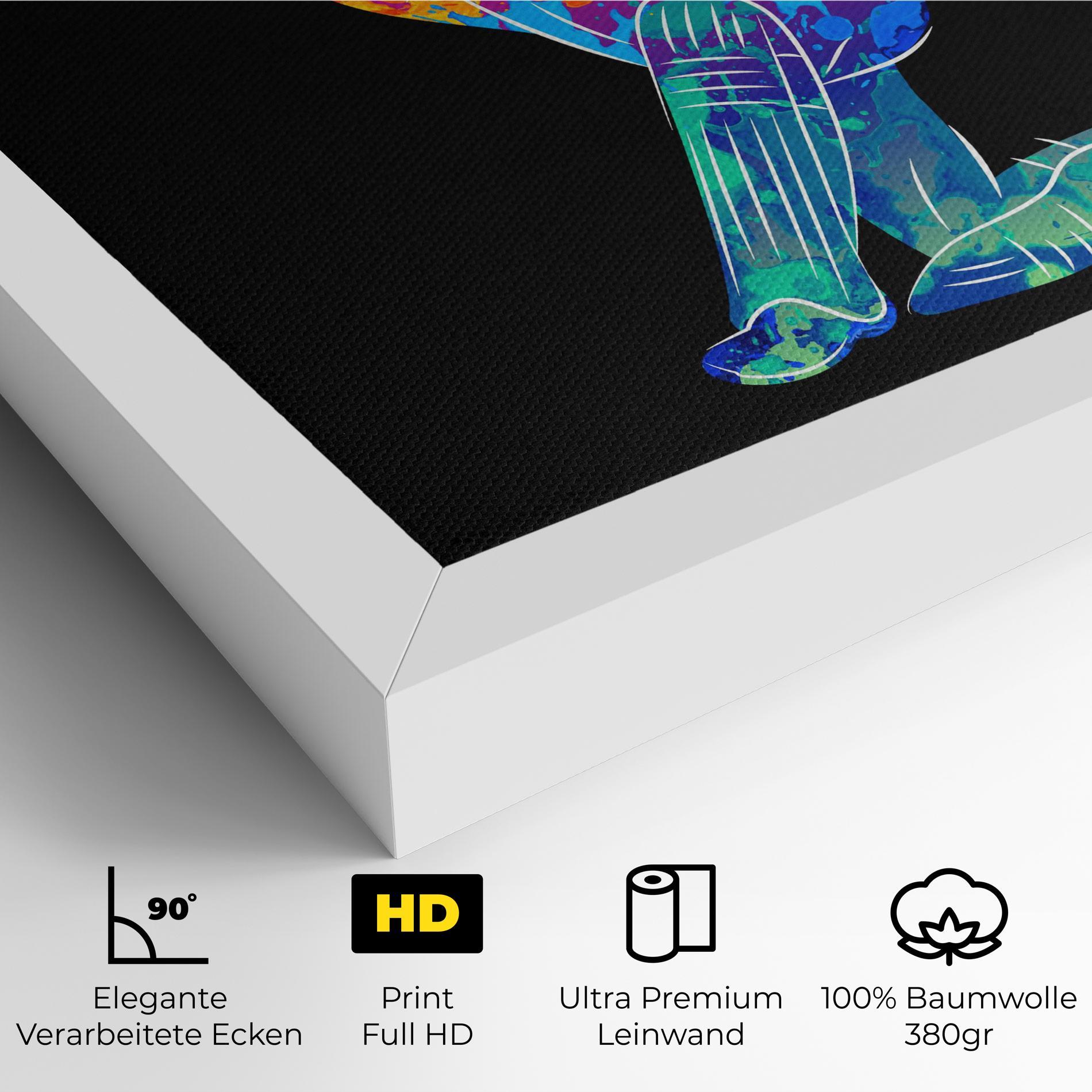 Leinwandbild Baseball Color Art mockup 4