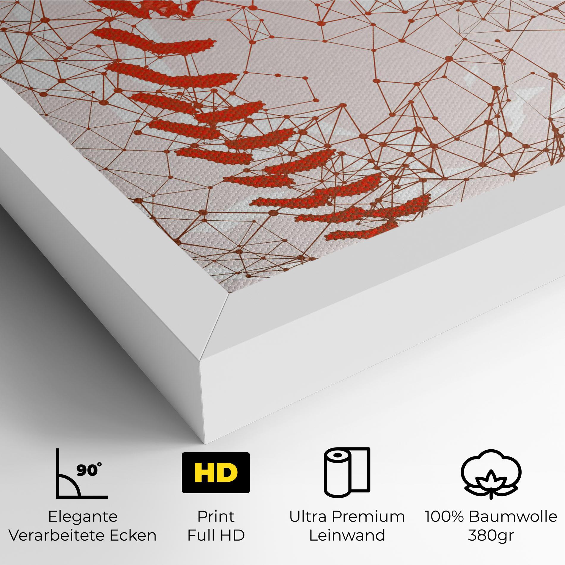 Leinwandbild Baseball Line Art mockup 4