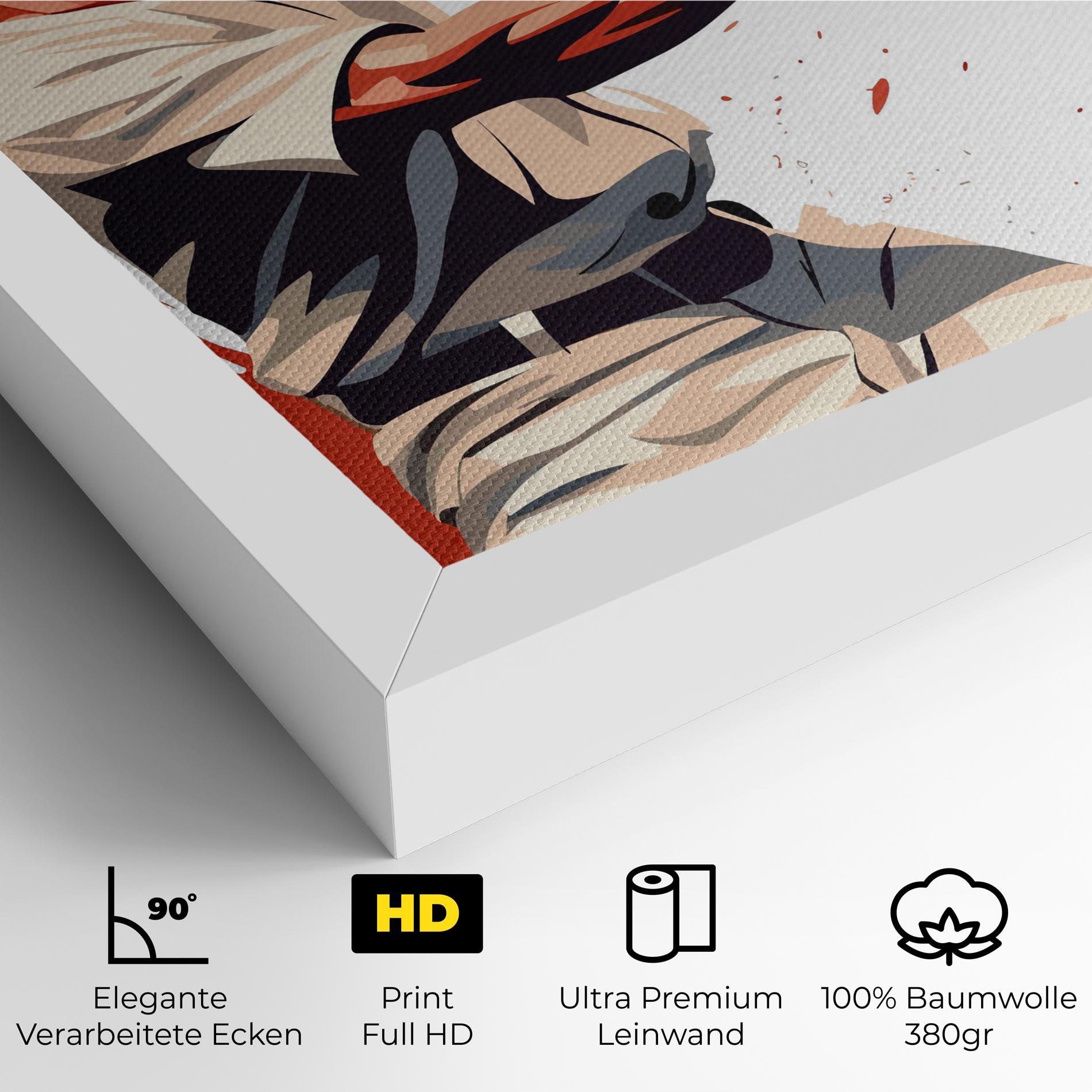 Leinwandbild Baseball Red Art mockup 4