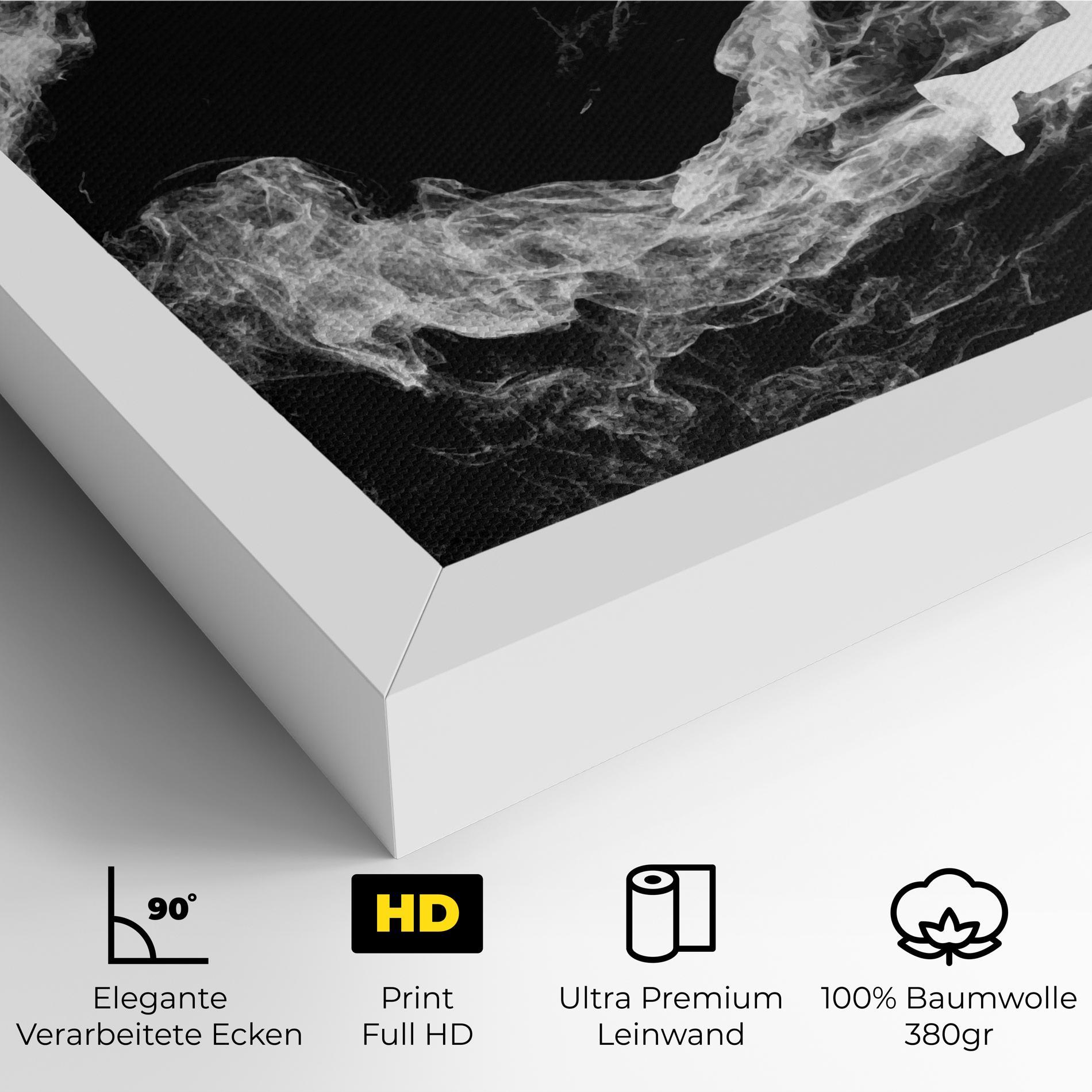 Leinwandbild Baseball Smoke mockup 4