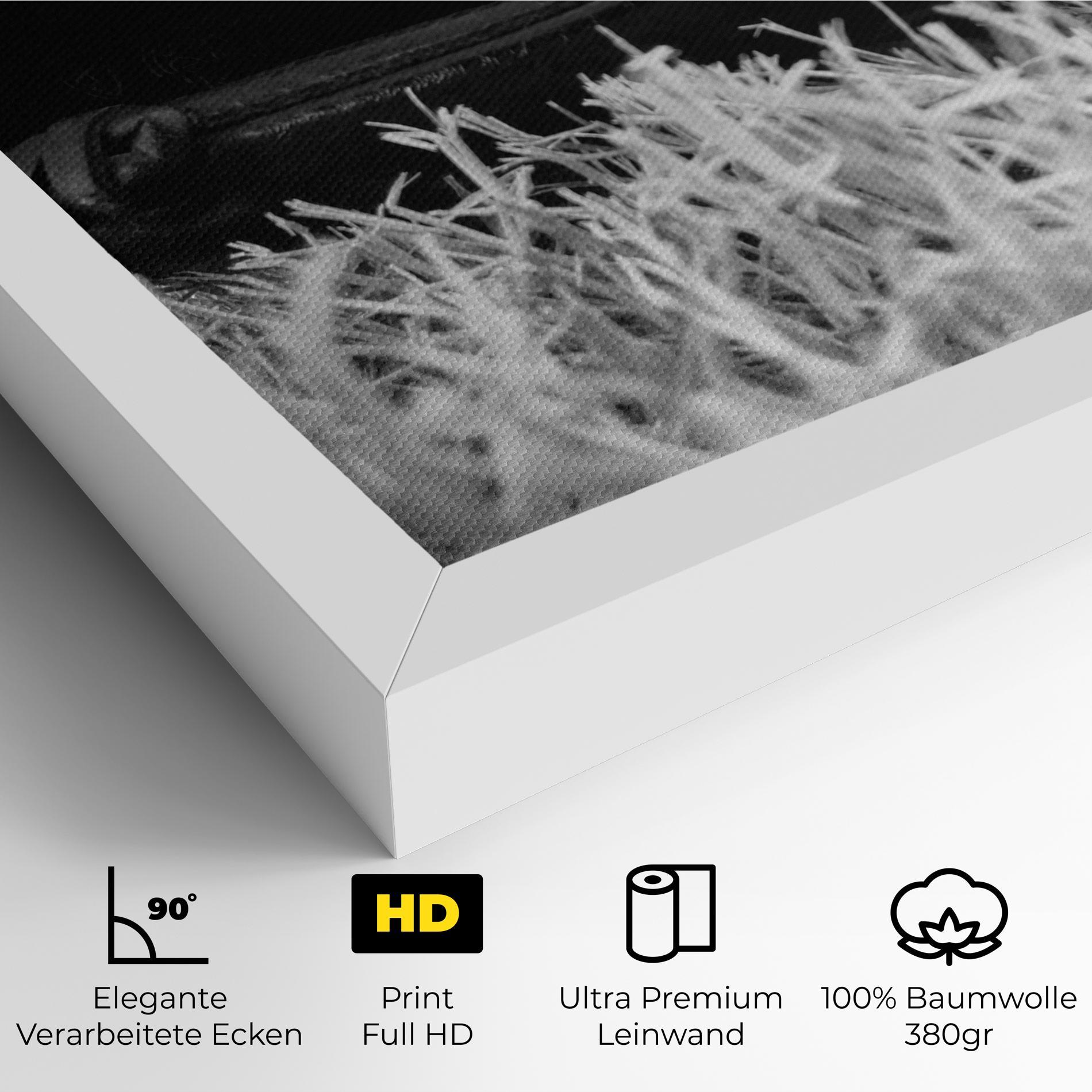 Leinwandbild Black Baseball Glove mockup 4