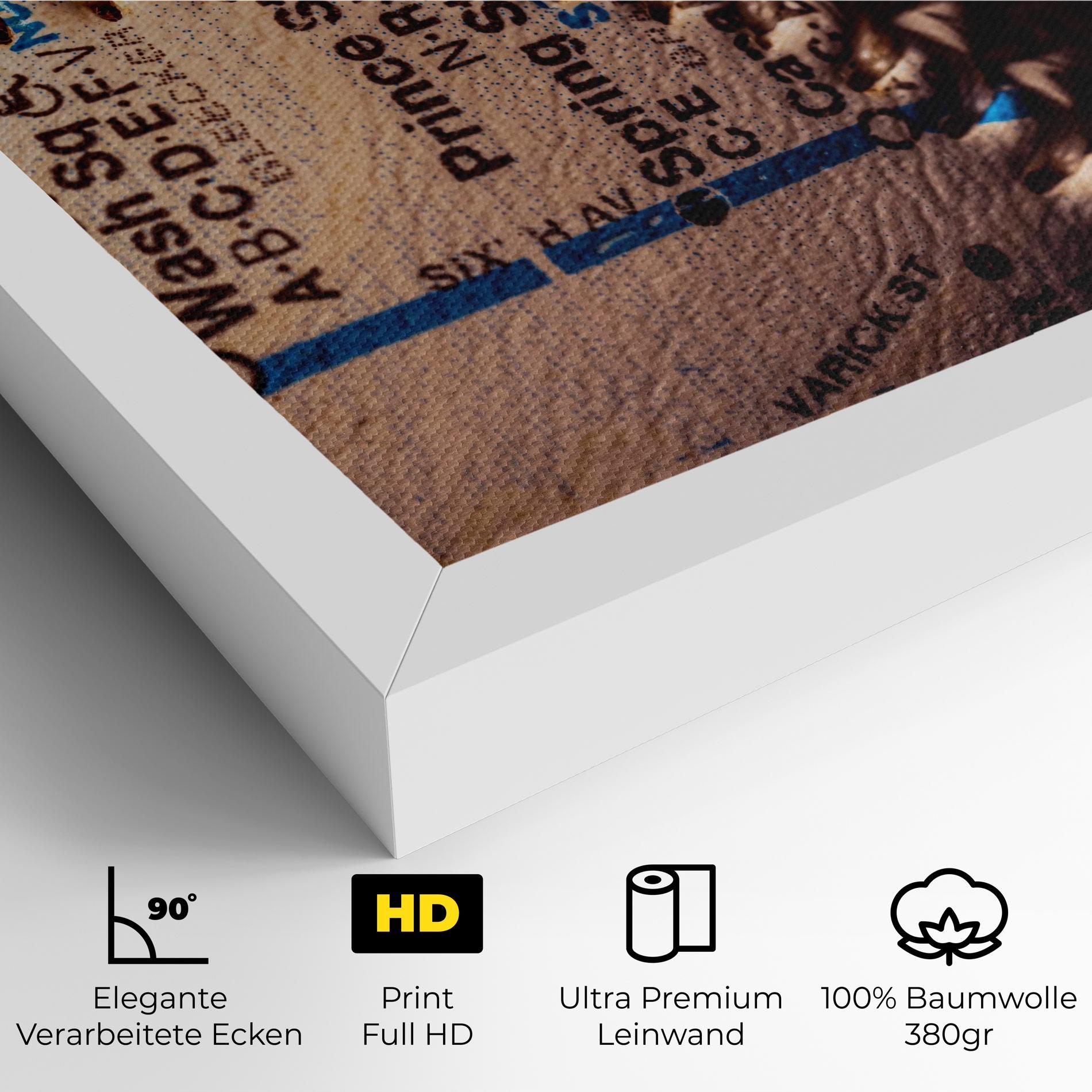 Leinwandbild Blue Text Baseball Ball mockup 4