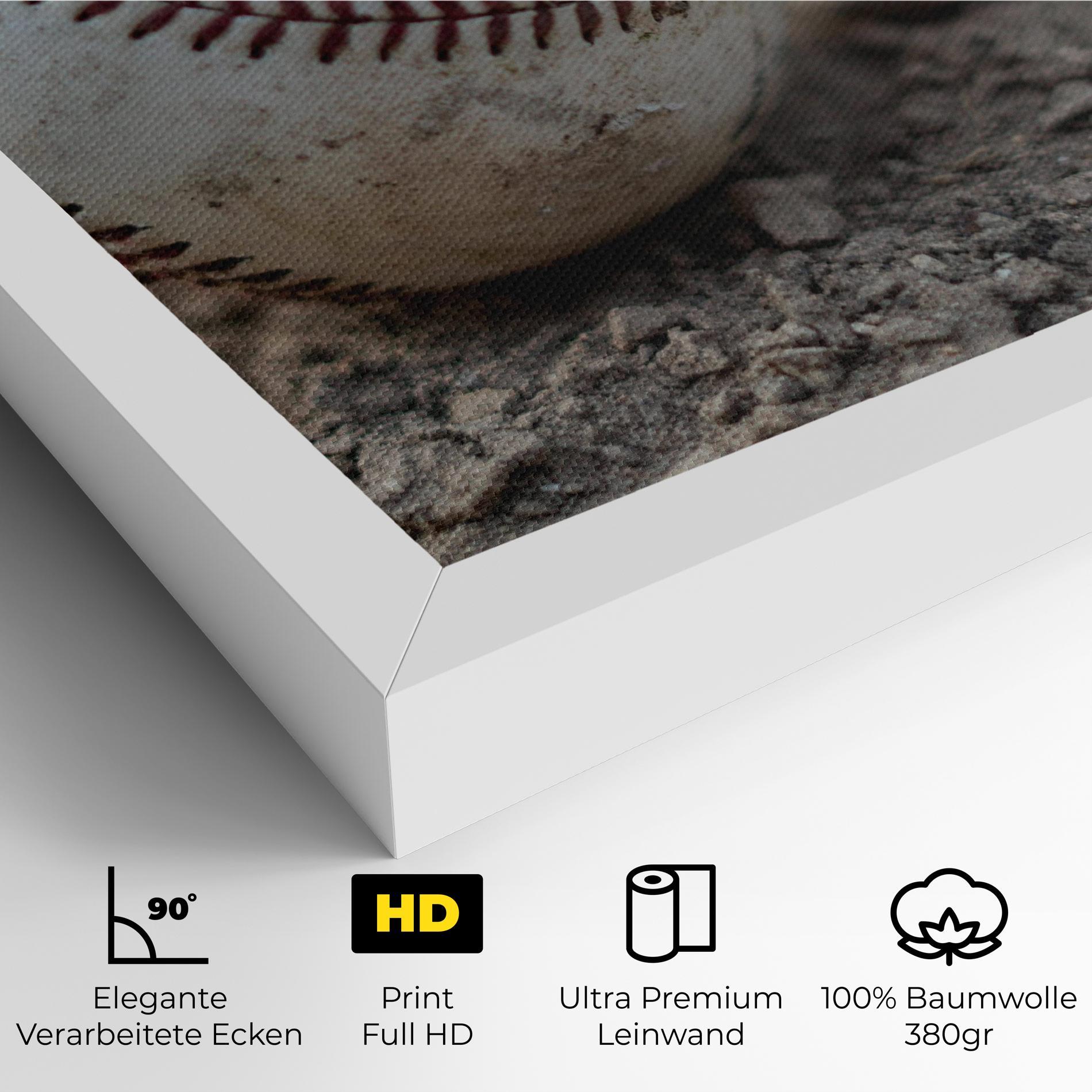 Leinwandbild Dusty Baseball Ball mockup 4
