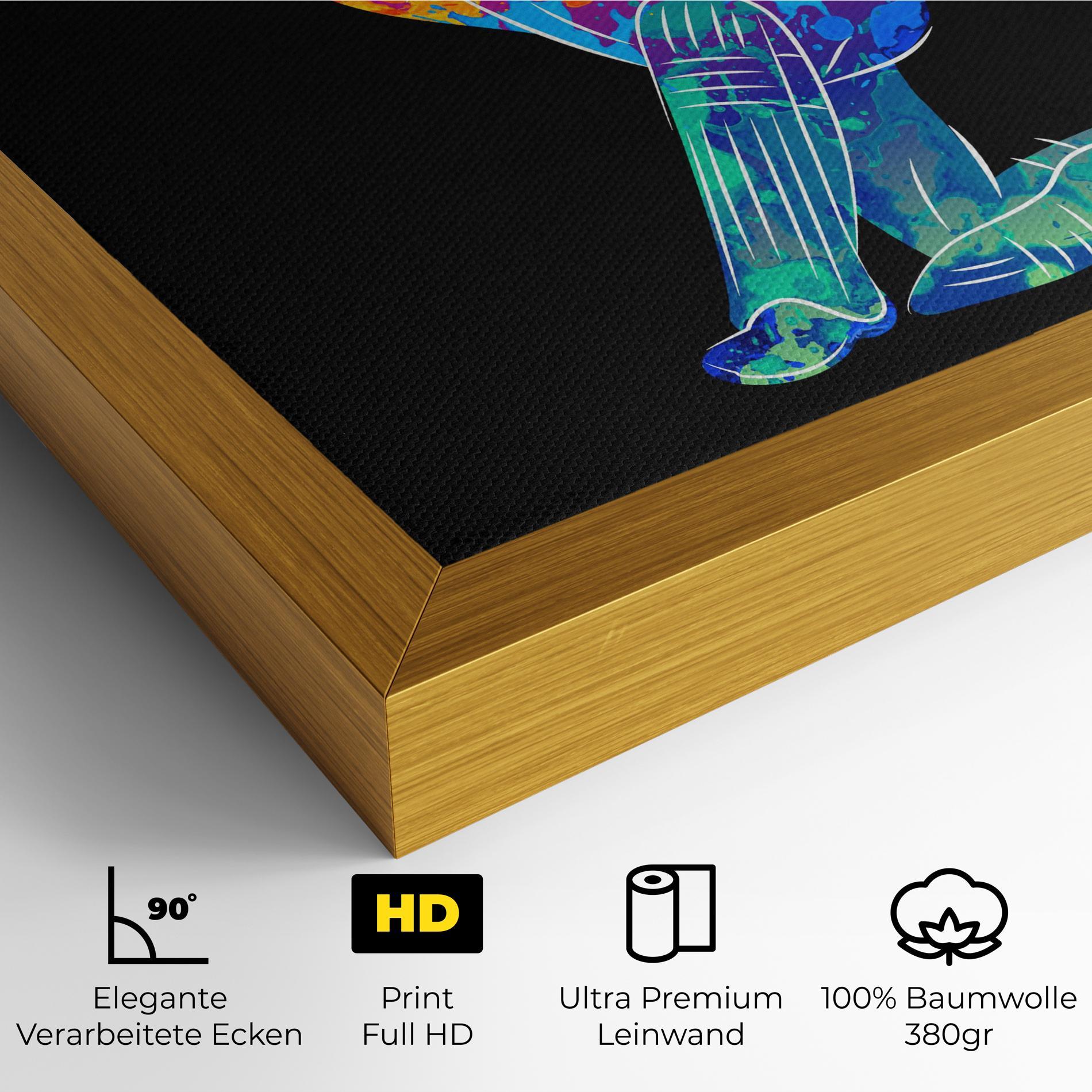 Leinwandbild Baseball Color Art mockup 4