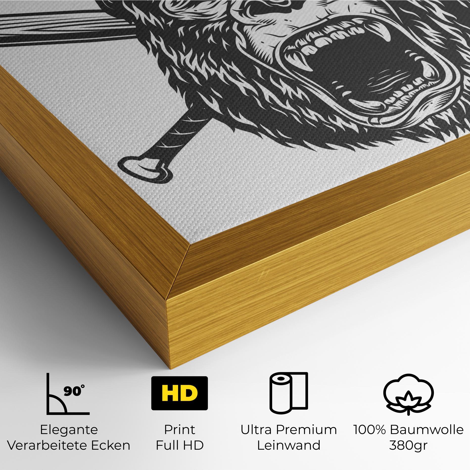 Leinwandbild Baseball Gorilla mockup 4