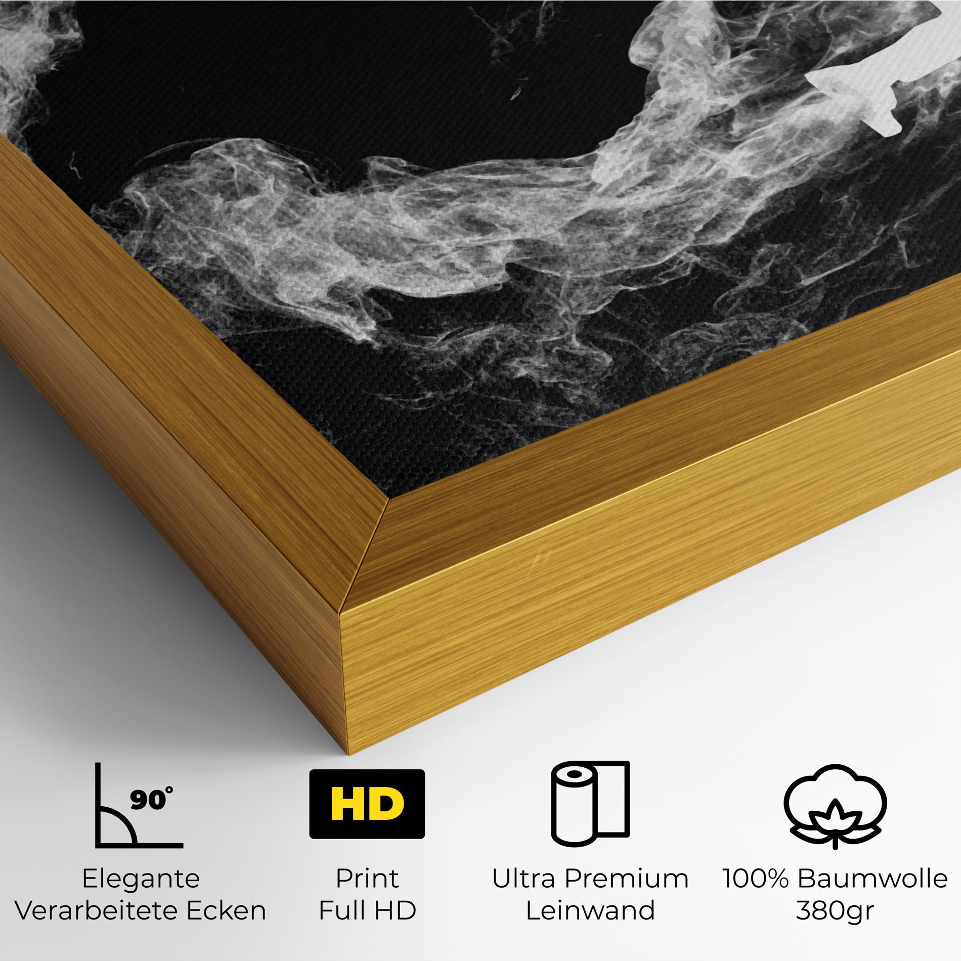 Leinwandbild Baseball Smoke mockup 4