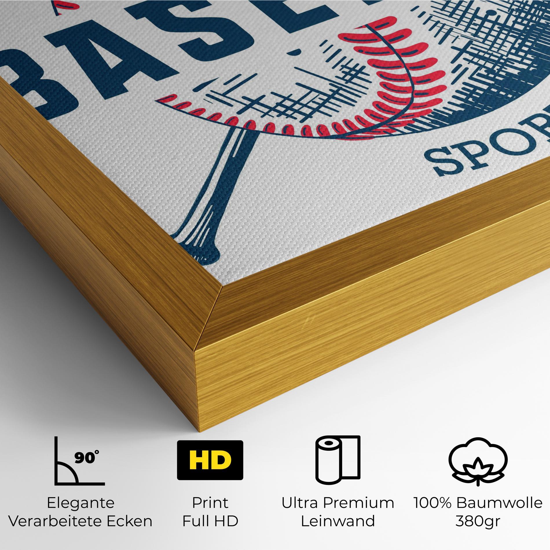 Leinwandbild Baseball Sport mockup 4