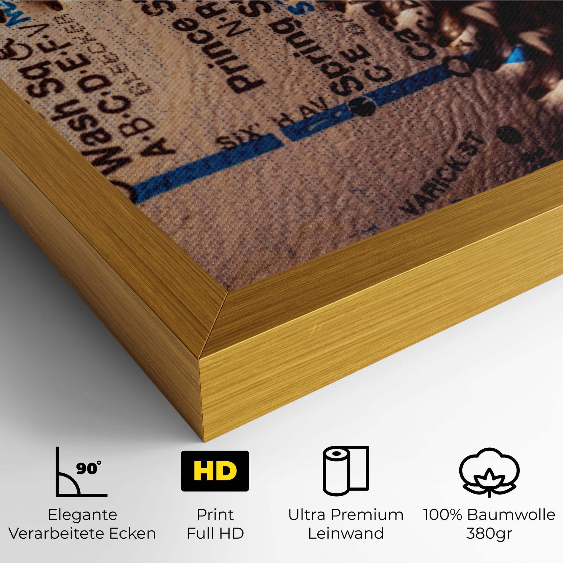 Leinwandbild Blue Text Baseball Ball mockup 4