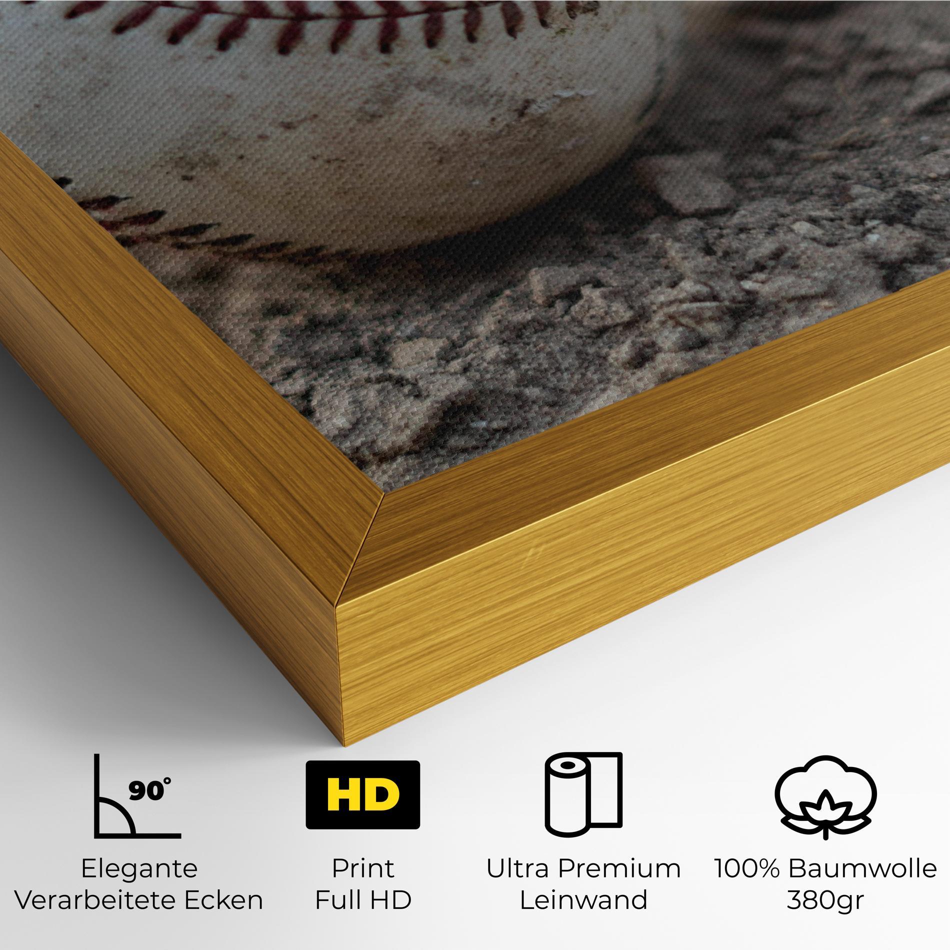 Leinwandbild Dusty Baseball Ball mockup 4
