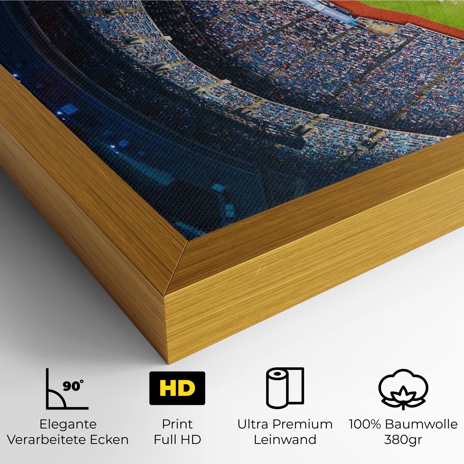 Leinwandbild Green Baseball Field mockup 4