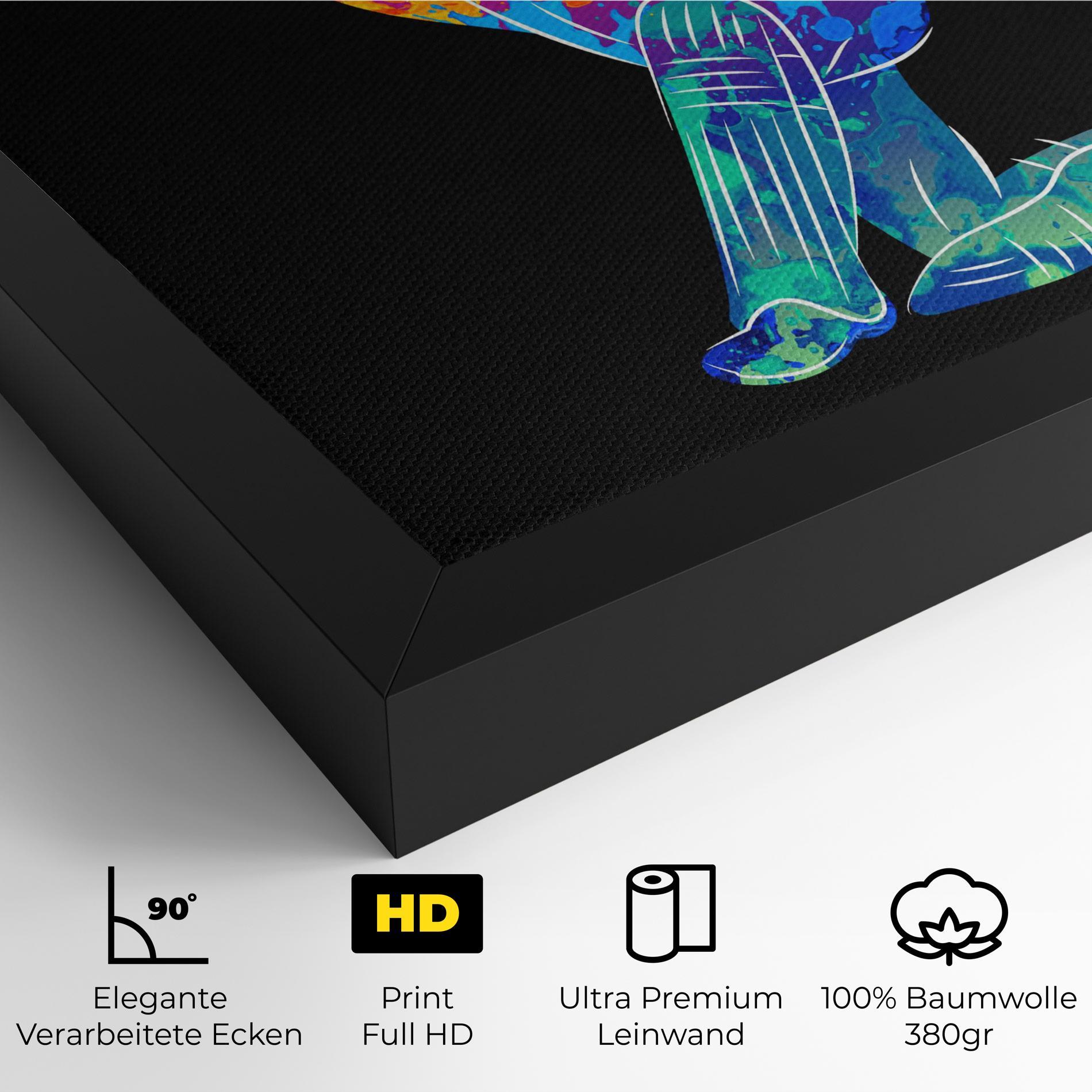 Leinwandbild Baseball Color Art mockup 4