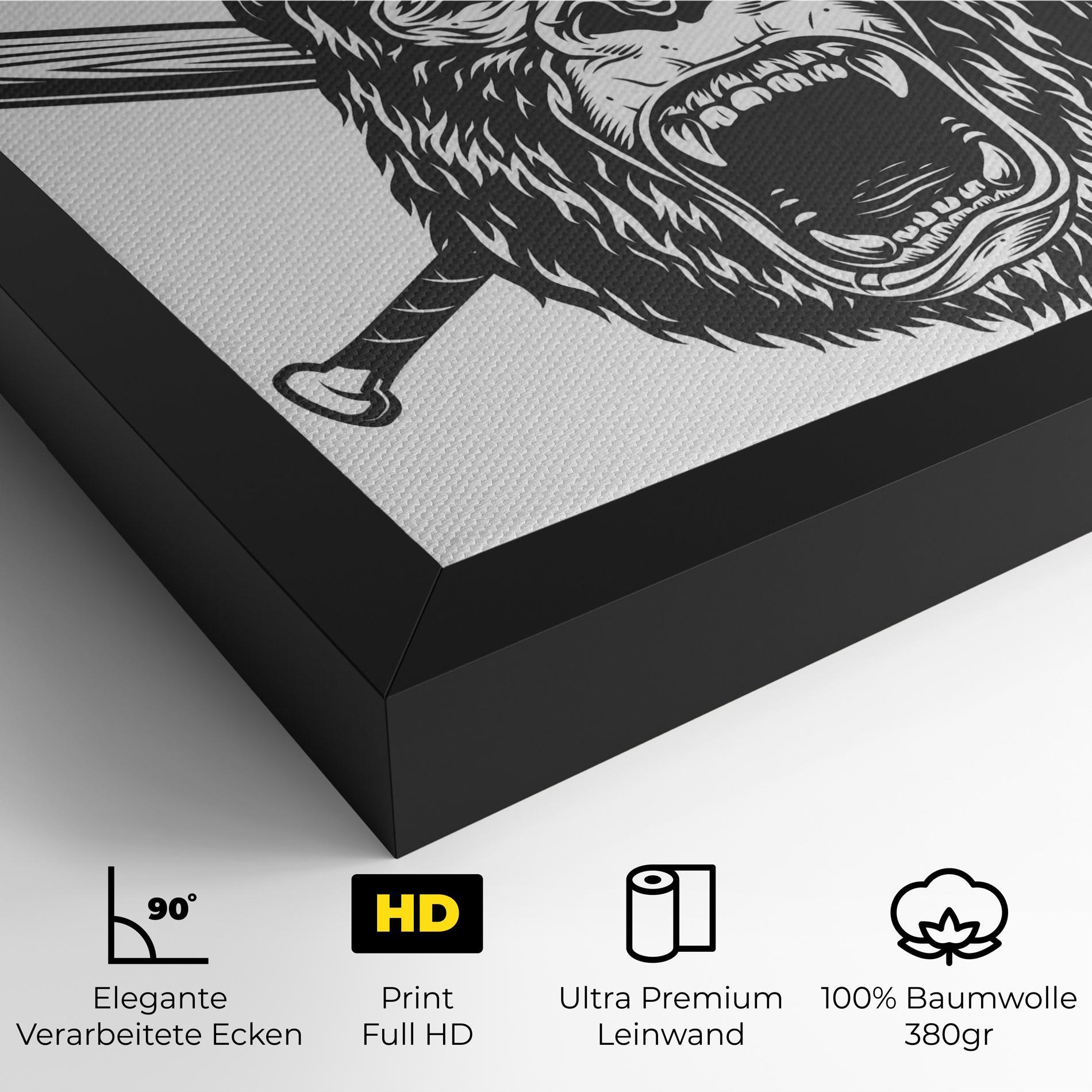 Leinwandbild Baseball Gorilla mockup 4