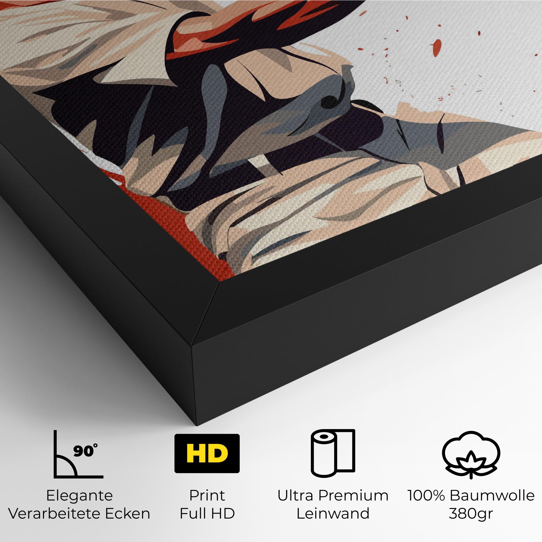 Leinwandbild Baseball Red Art mockup 4