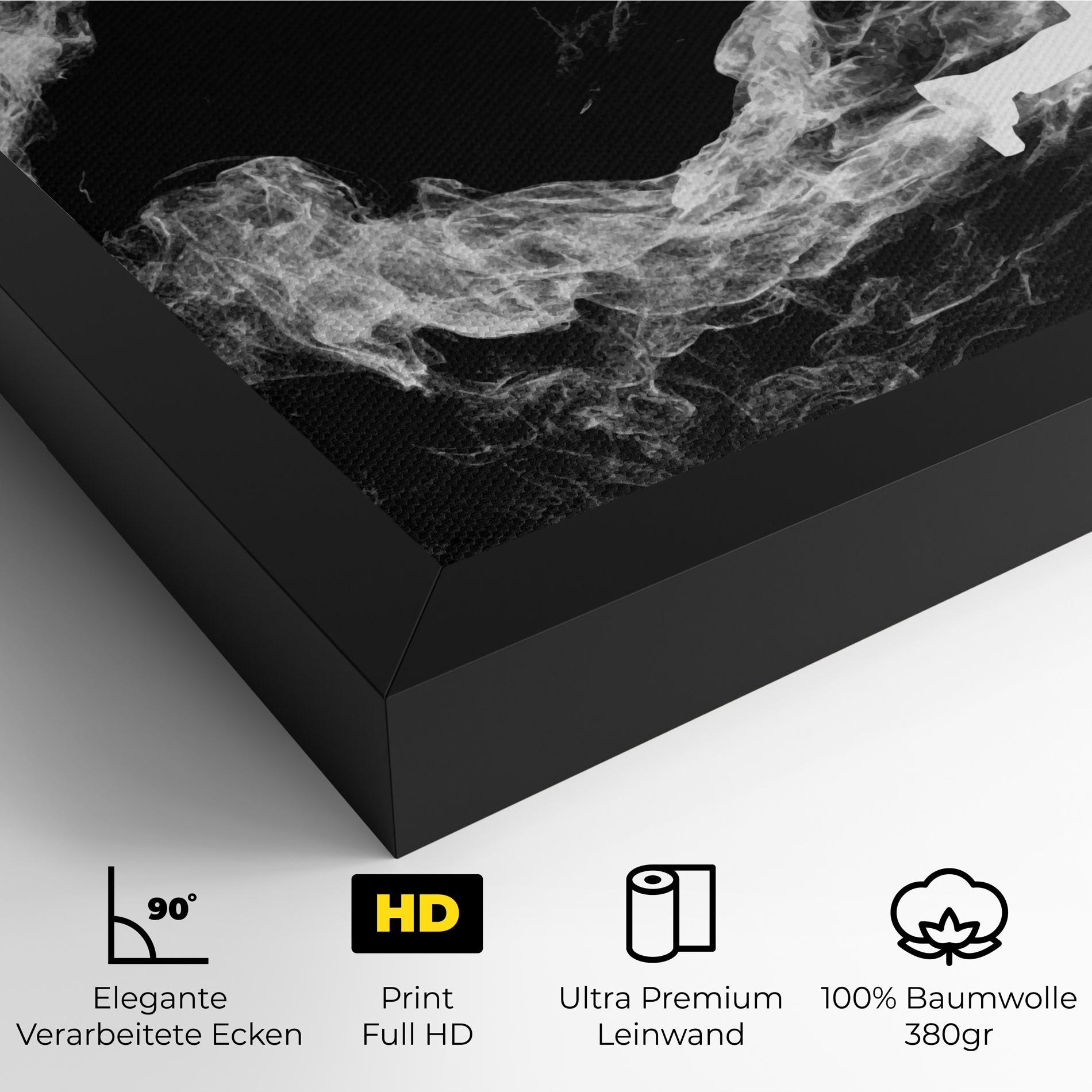 Leinwandbild Baseball Smoke mockup 4