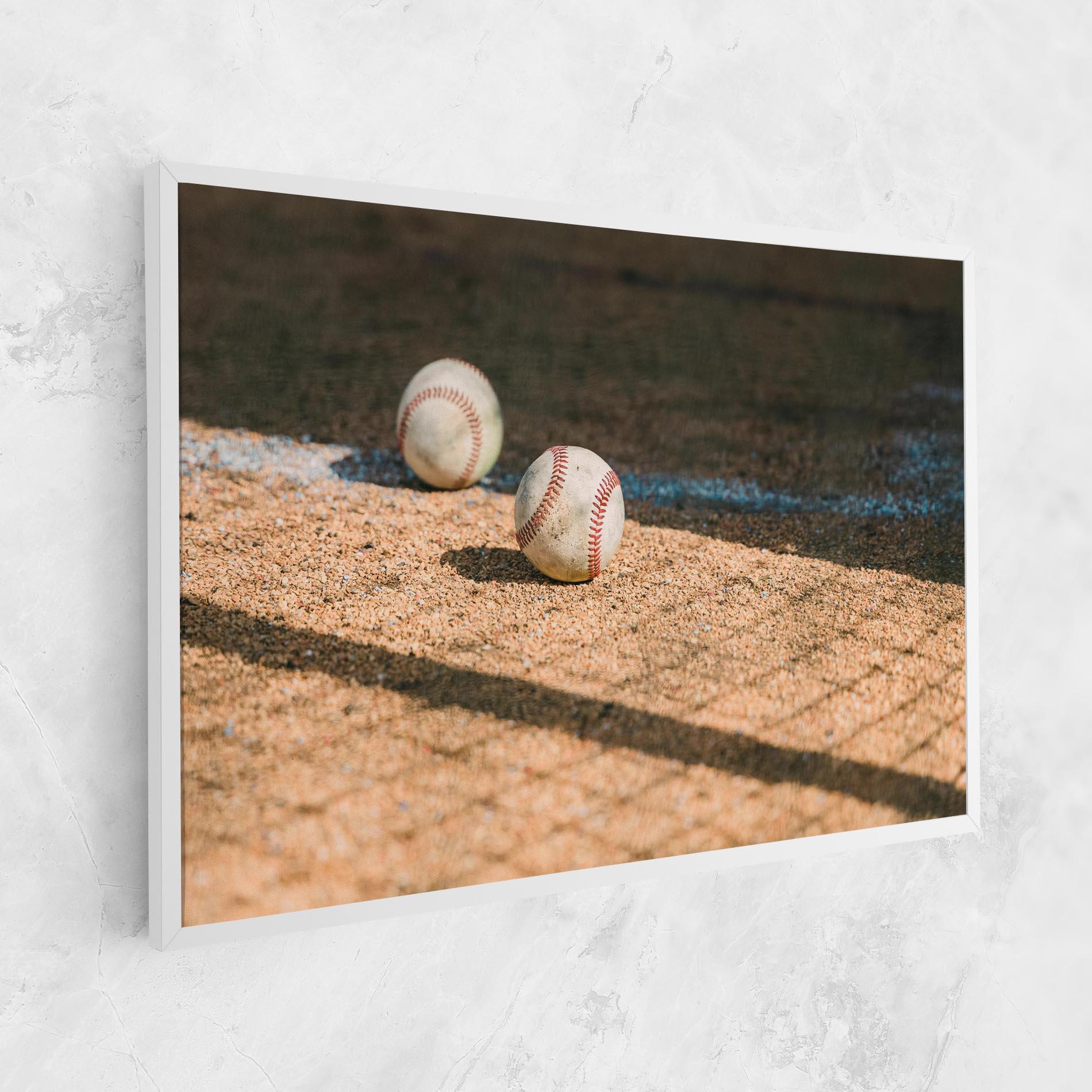 Leinwandbild Baseball Balls mockup 1