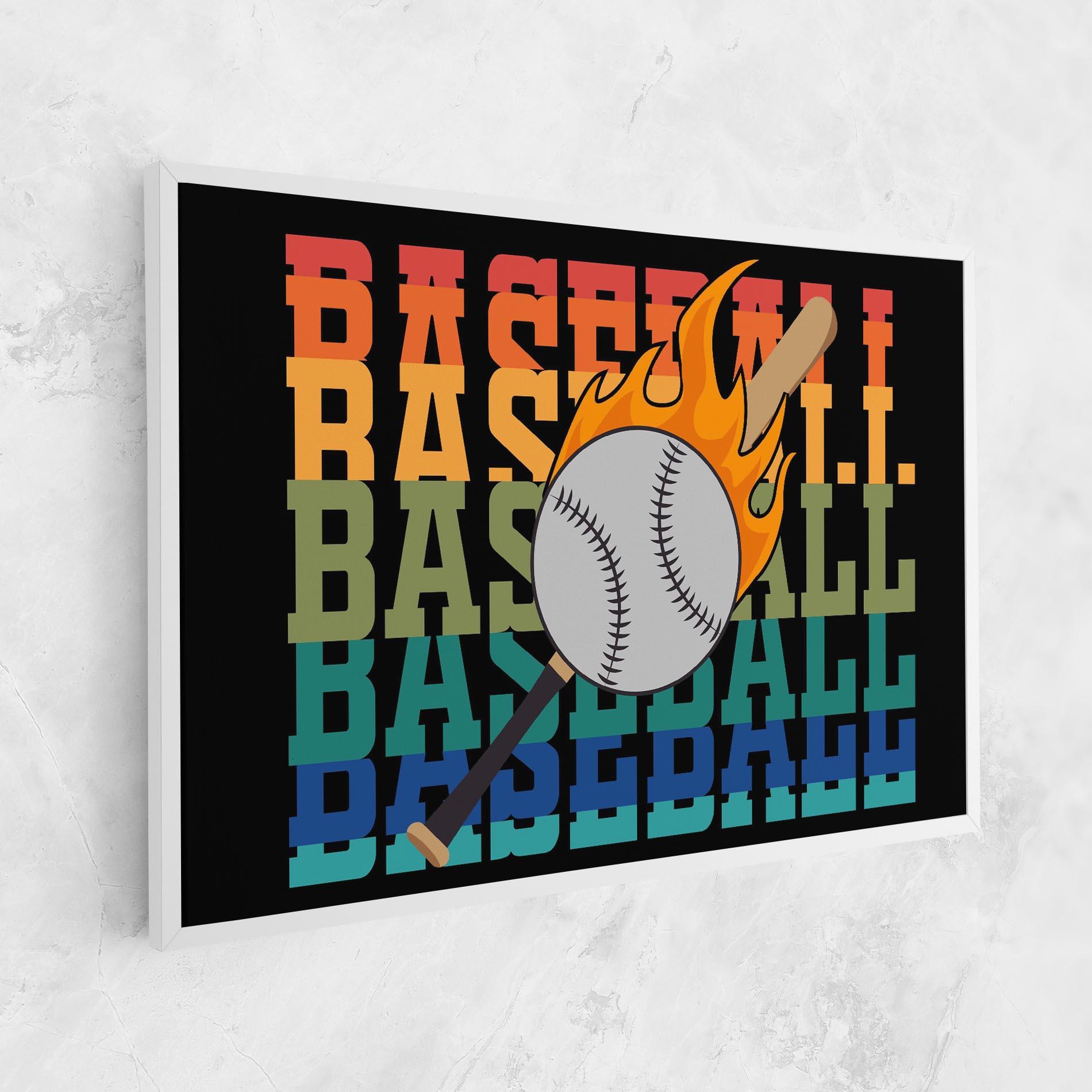 Leinwandbild Baseball Color mockup 1