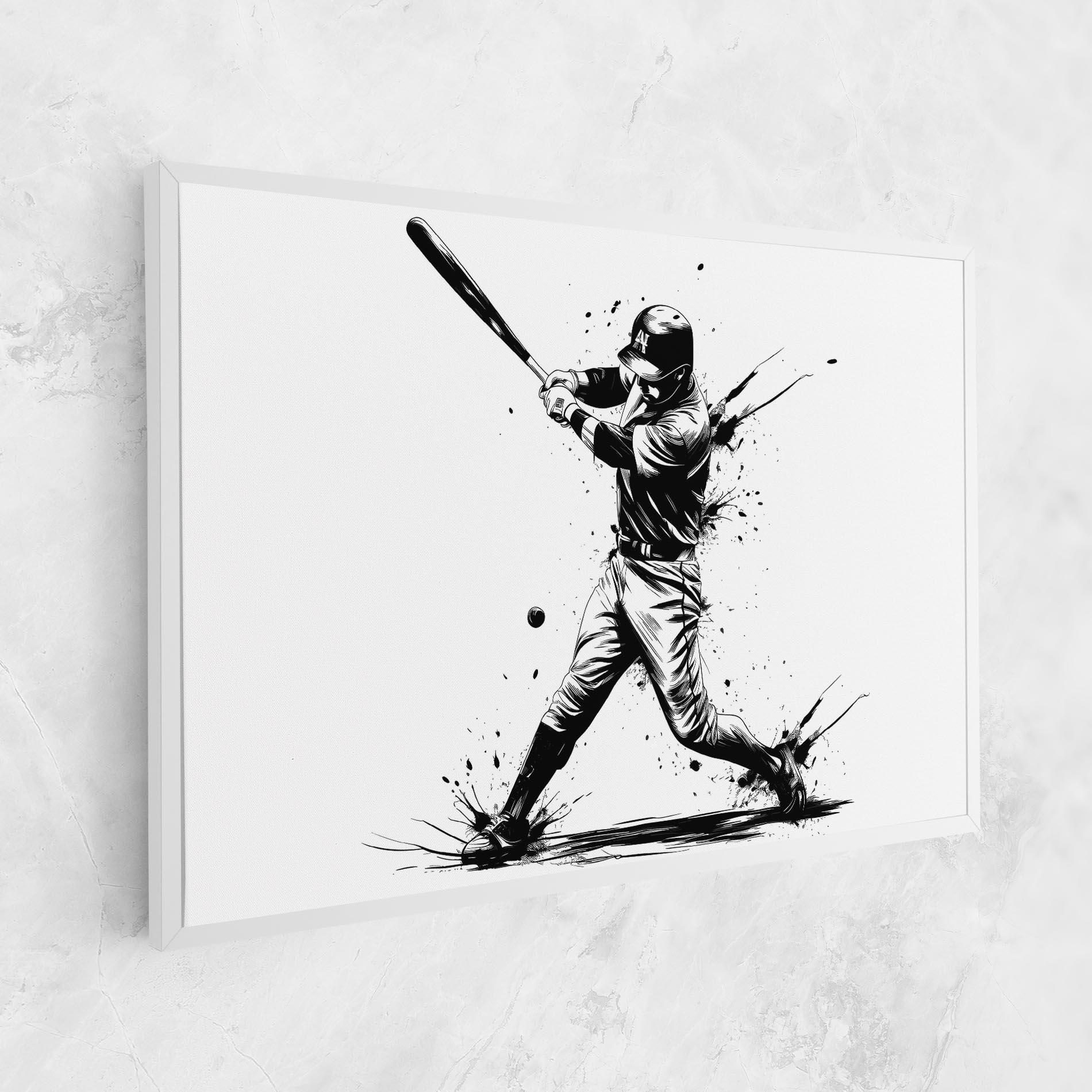 Leinwandbild Baseball Splash mockup 1