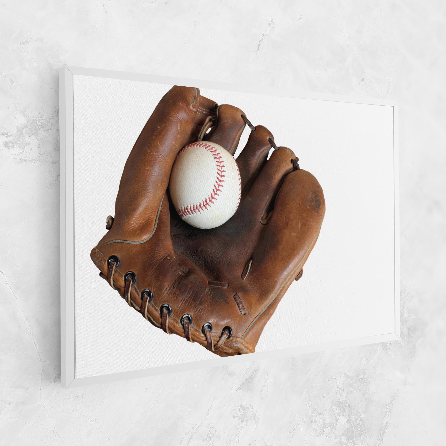 Leinwandbild Holding Baseball Ball mockup 1