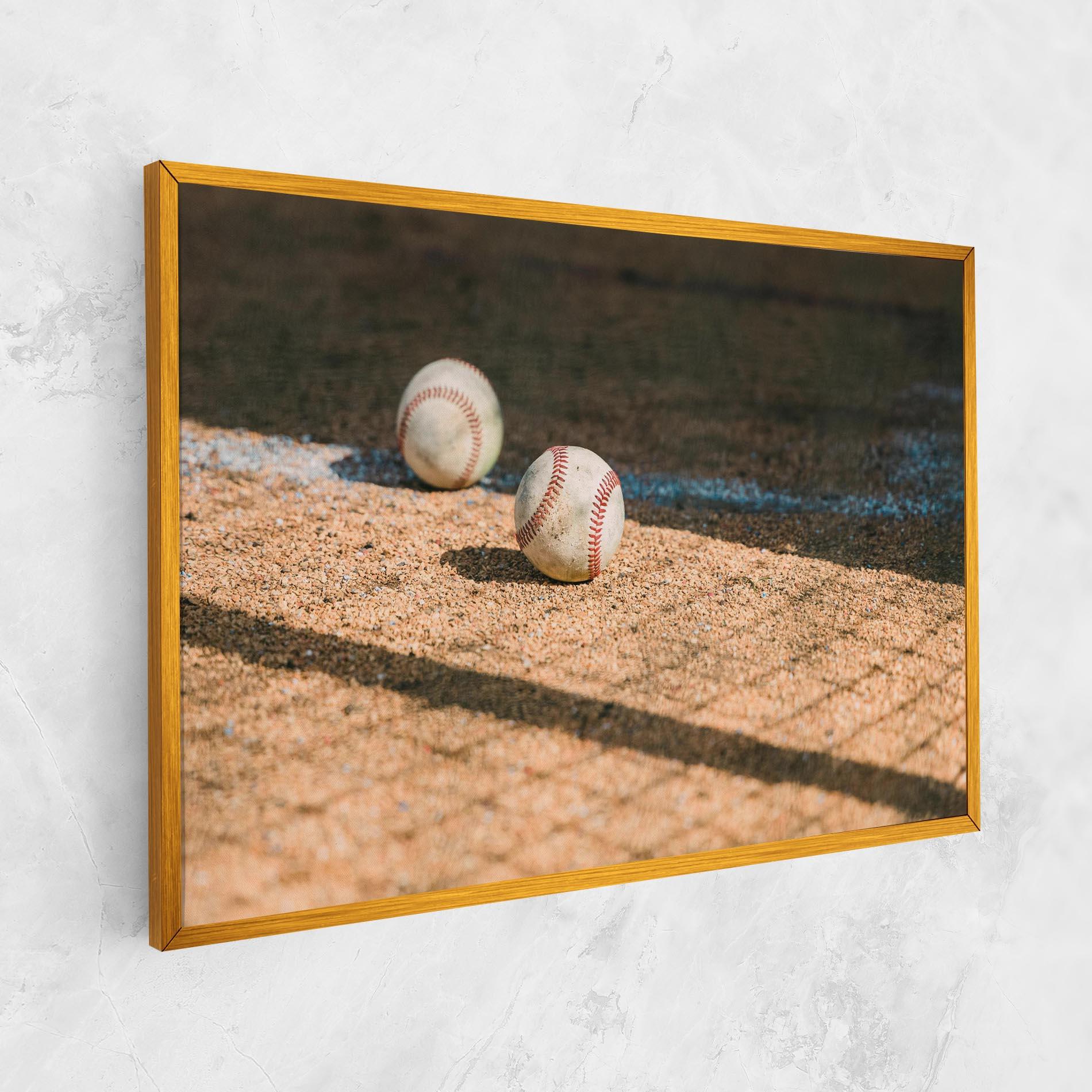 Leinwandbild Baseball Balls mockup 1