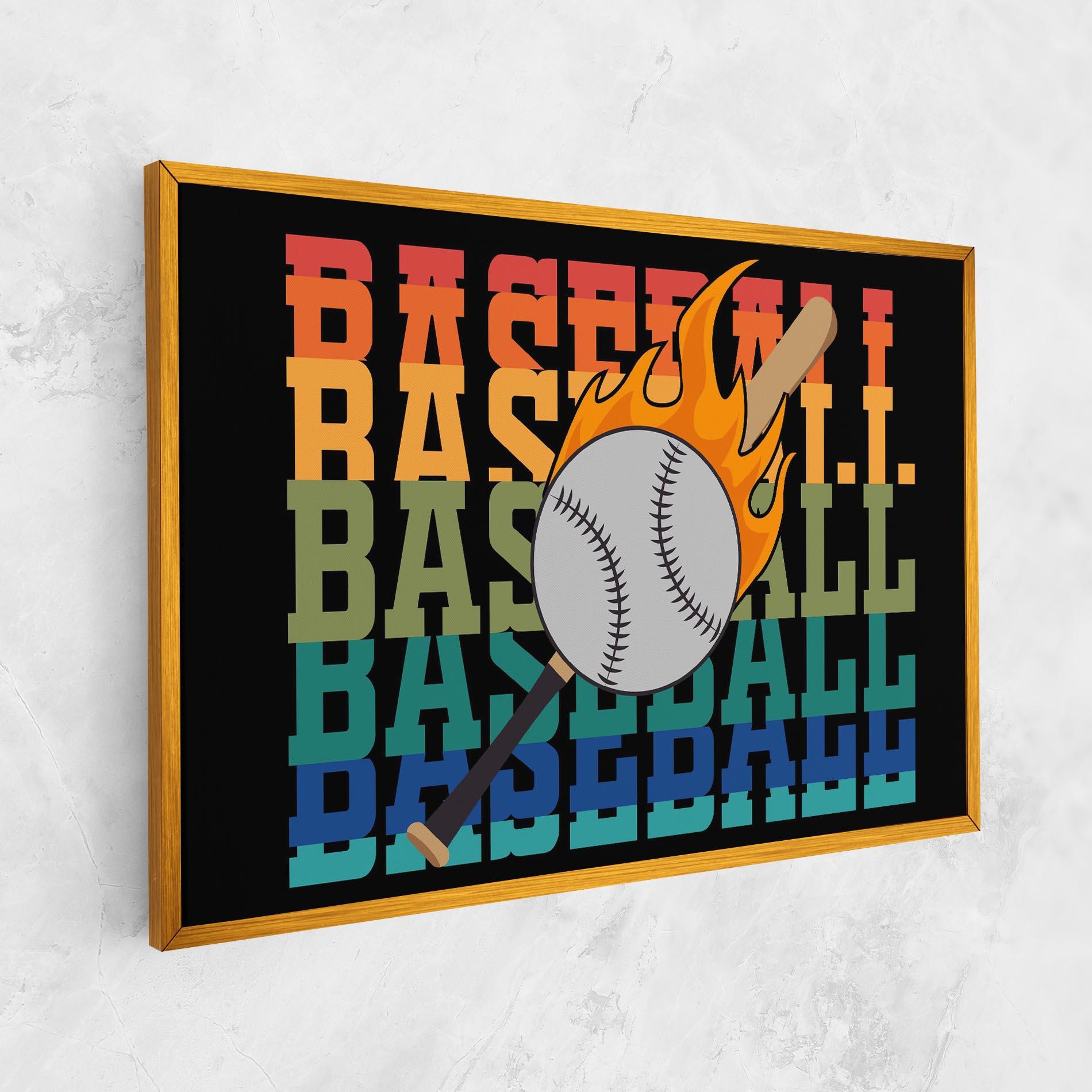 Leinwandbild Baseball Color mockup 1