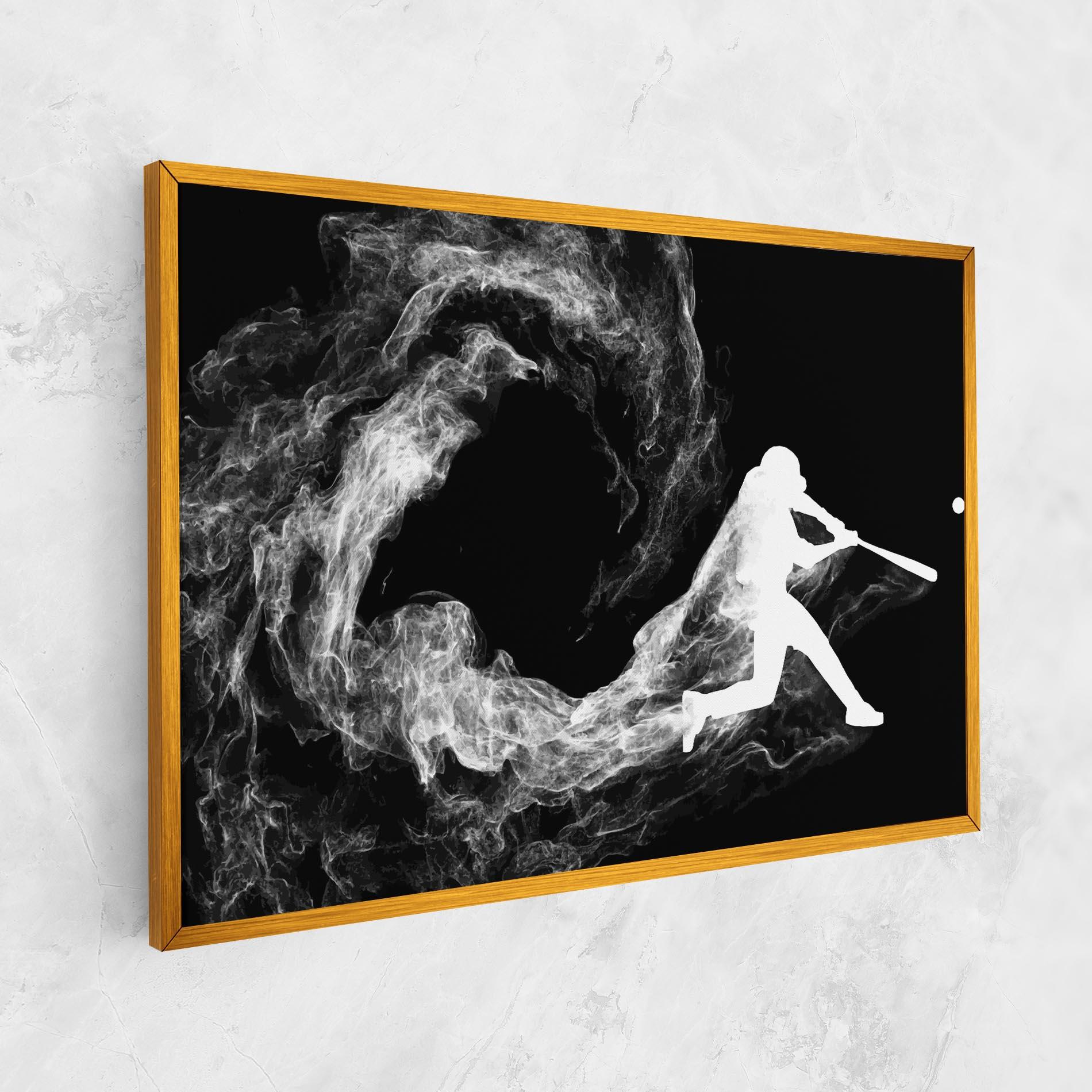 Leinwandbild Baseball Smoke mockup 1