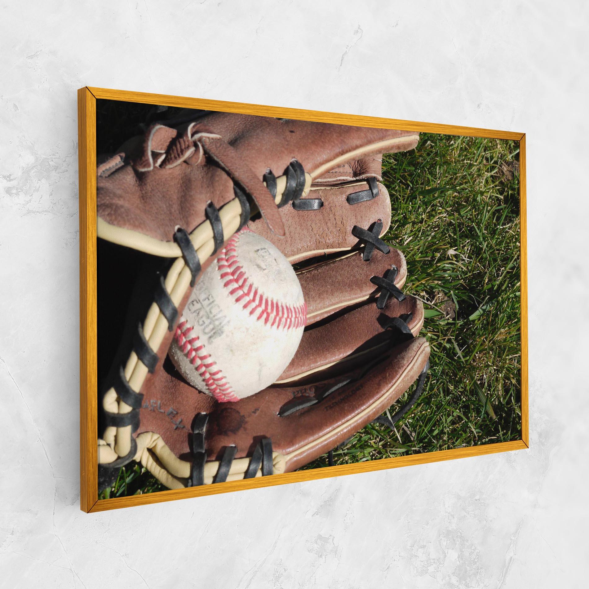 Leinwandbild Brown Baseball Glove mockup 1
