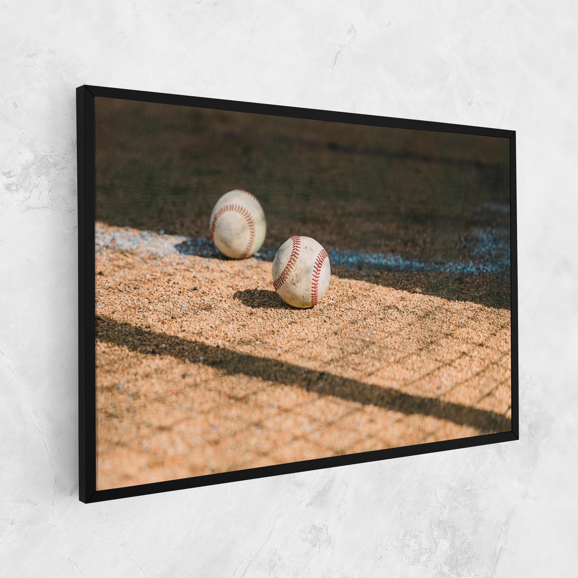 Leinwandbild Baseball Balls mockup 1