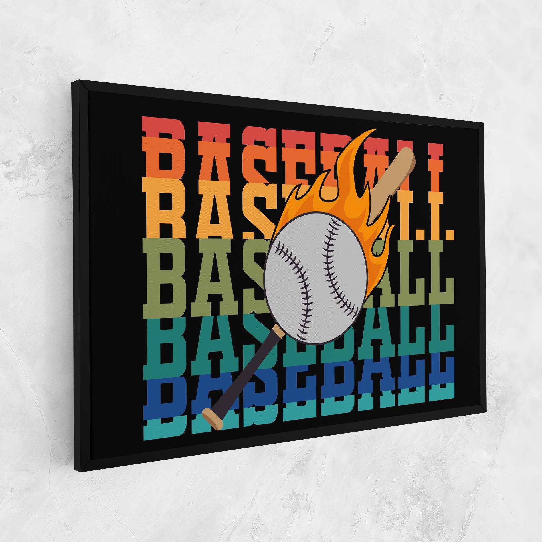 Leinwandbild Baseball Color mockup 1