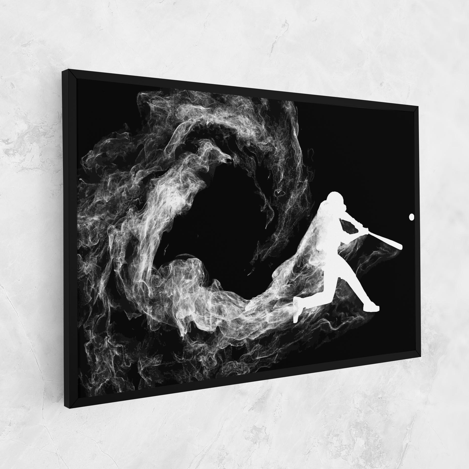 Leinwandbild Baseball Smoke mockup 1