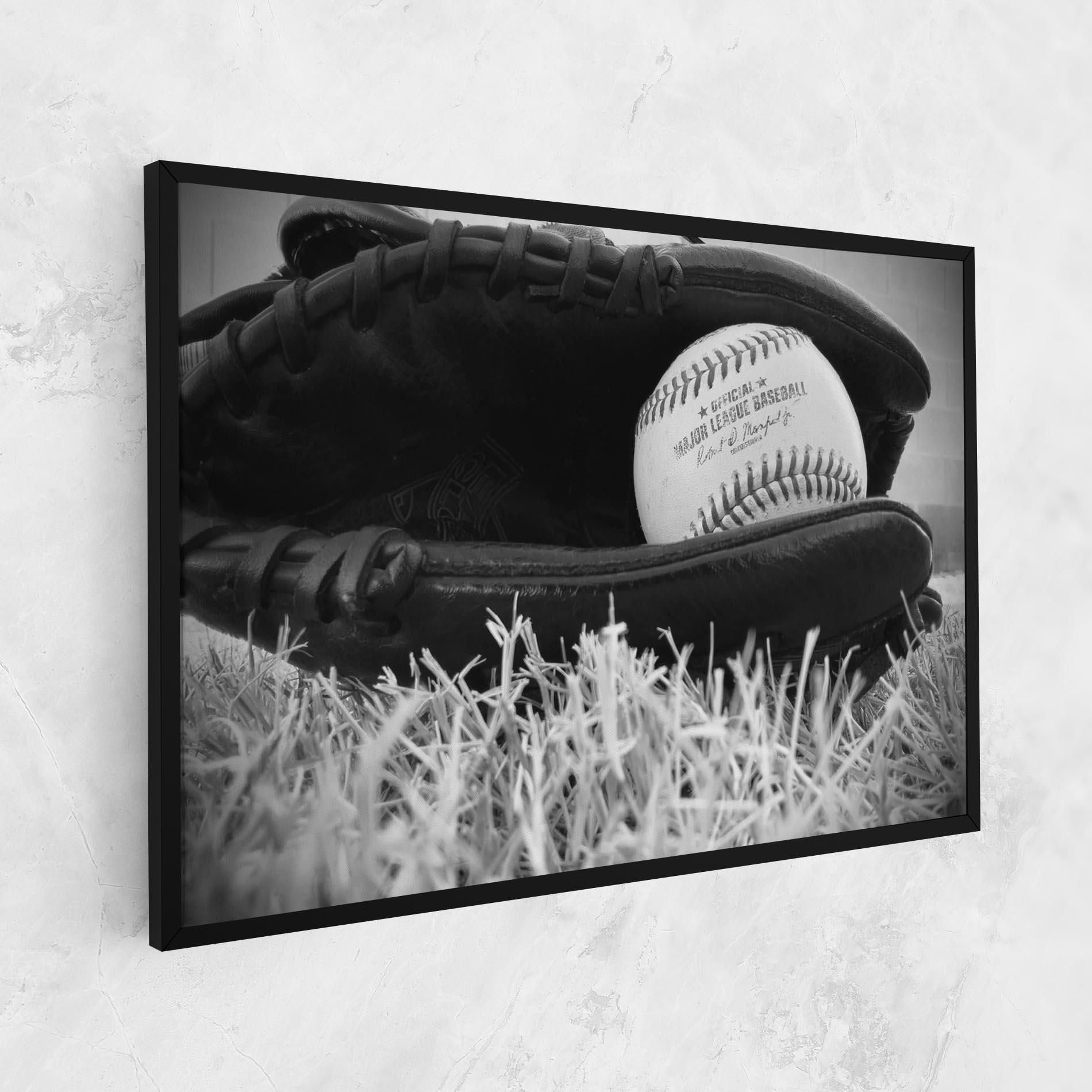 Leinwandbild Black Baseball Glove mockup 1