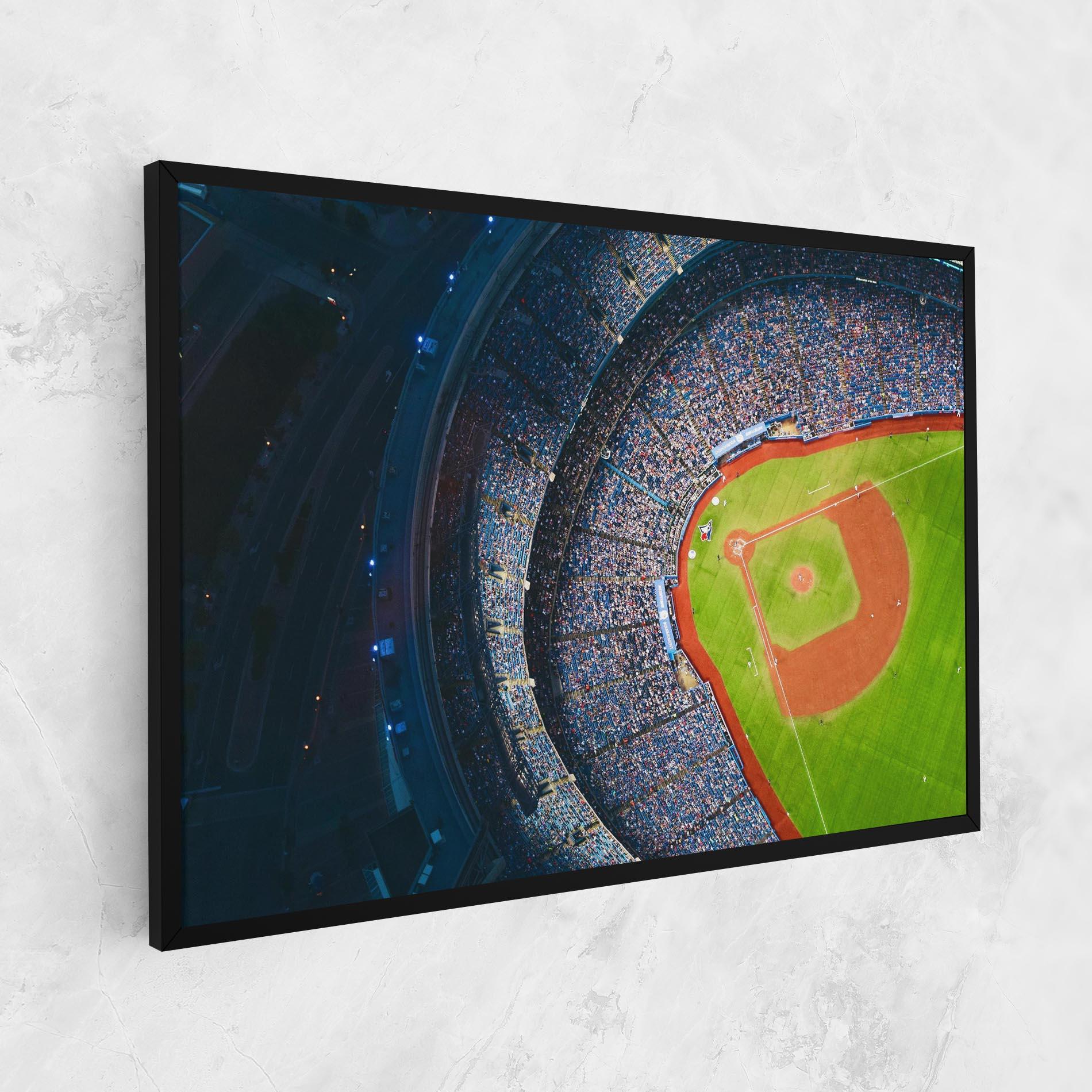 Leinwandbild Green Baseball Field mockup 1