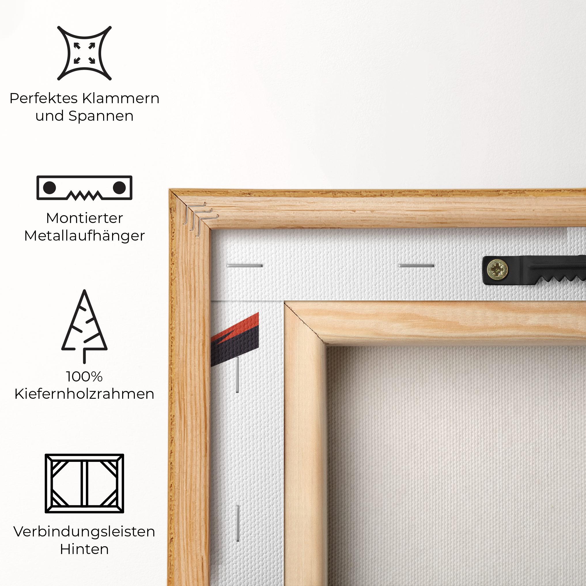 Leinwandbild Baseball Red Art mockup 5