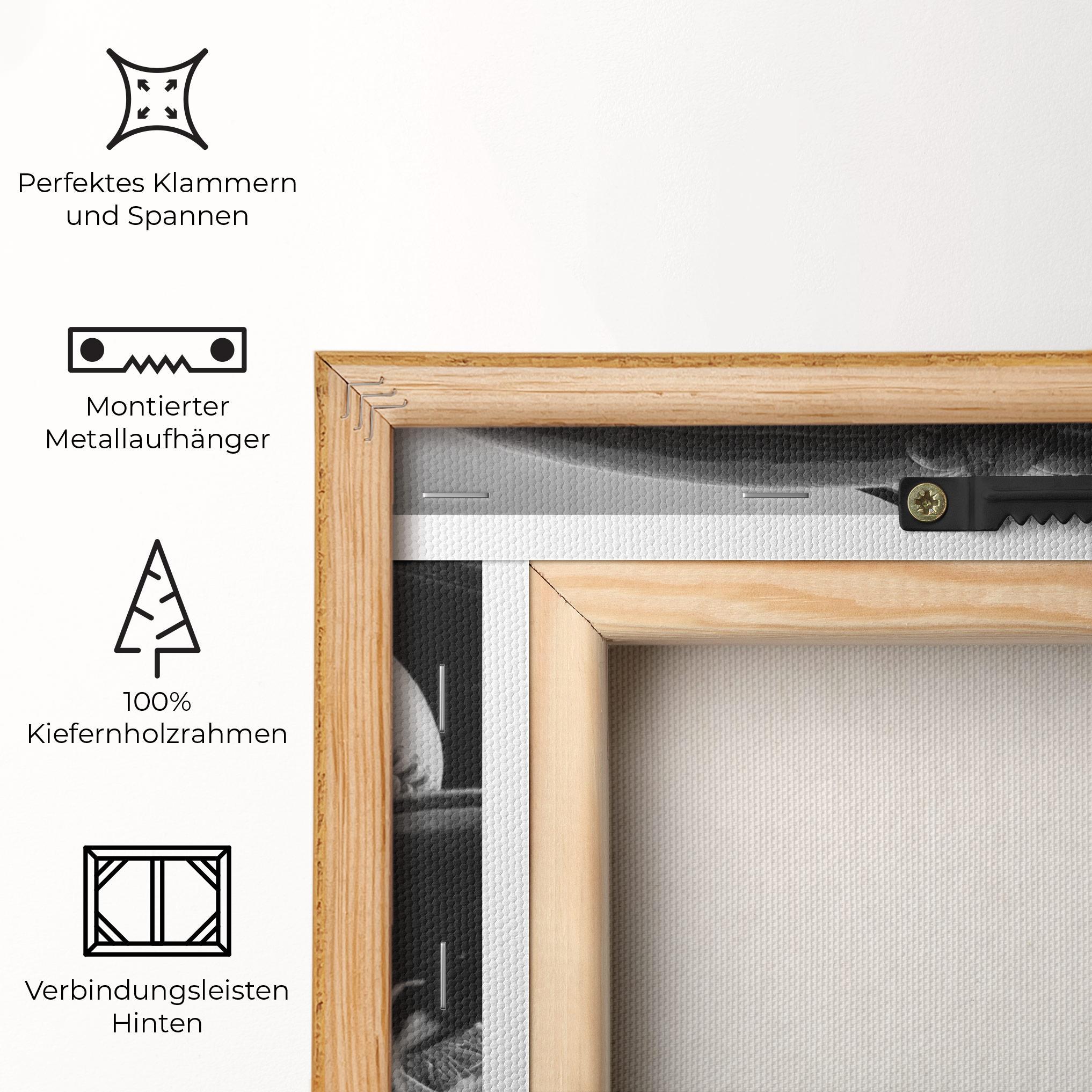 Leinwandbild Black Baseball Glove mockup 5