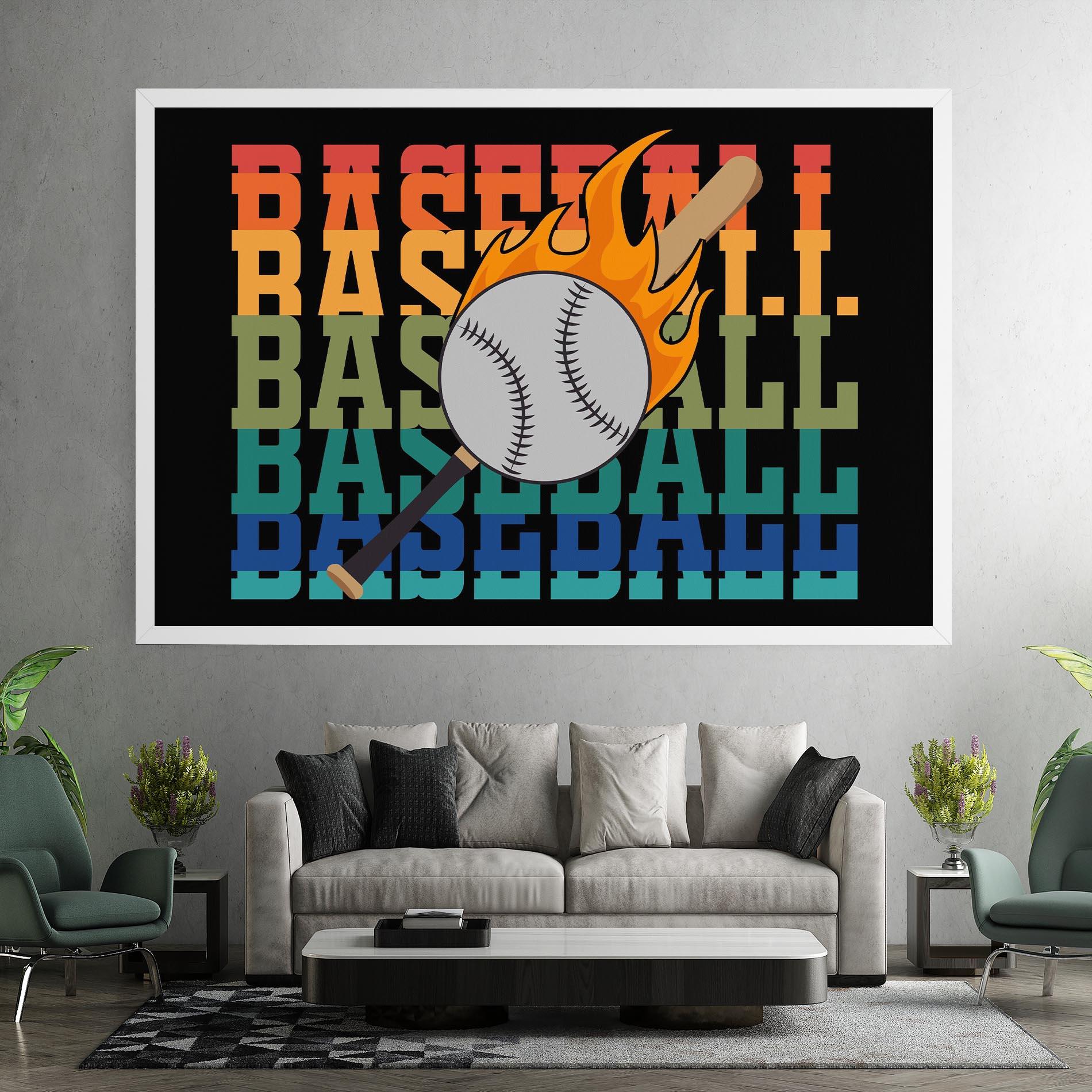 Leinwandbild Baseball Color mockup 7