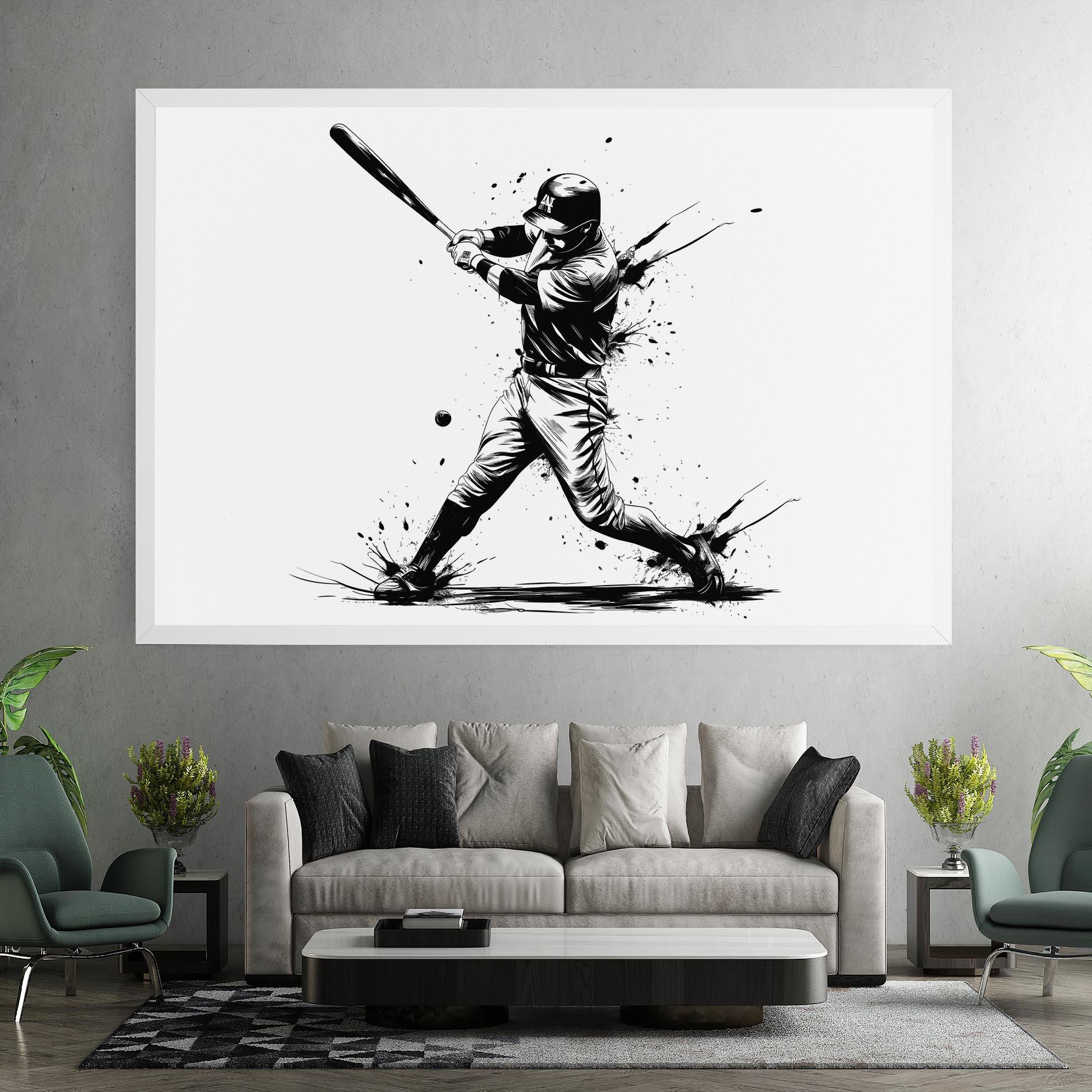 Leinwandbild Baseball Splash mockup 7
