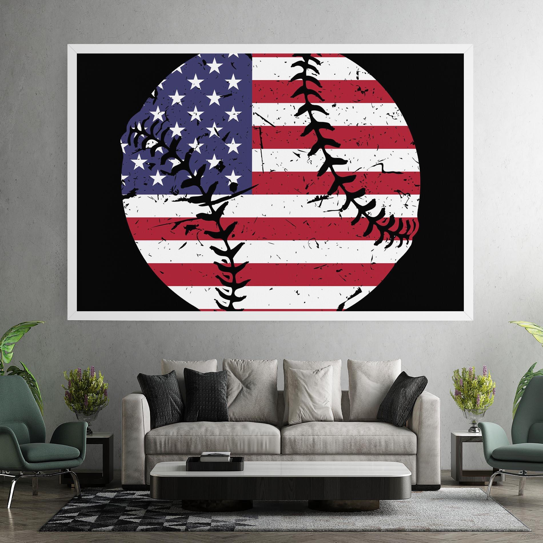 Leinwandbild Baseball Usa mockup 7