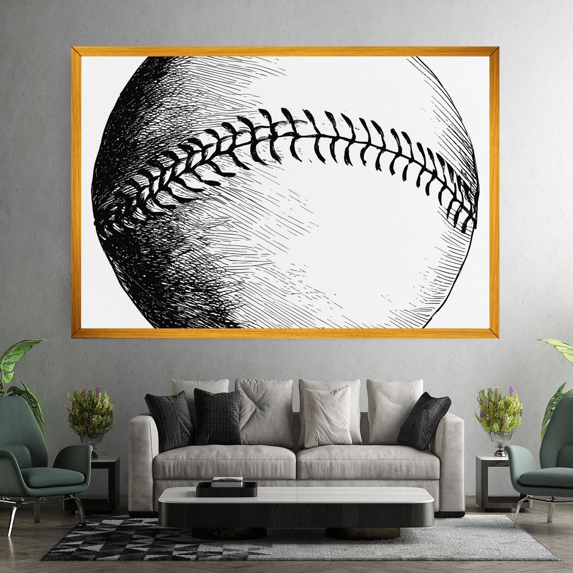 Baseball Black Line mockup 7