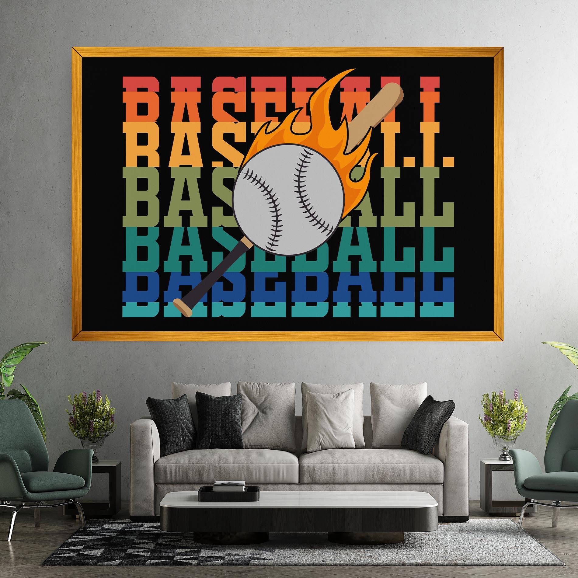 Leinwandbild Baseball Color mockup 7