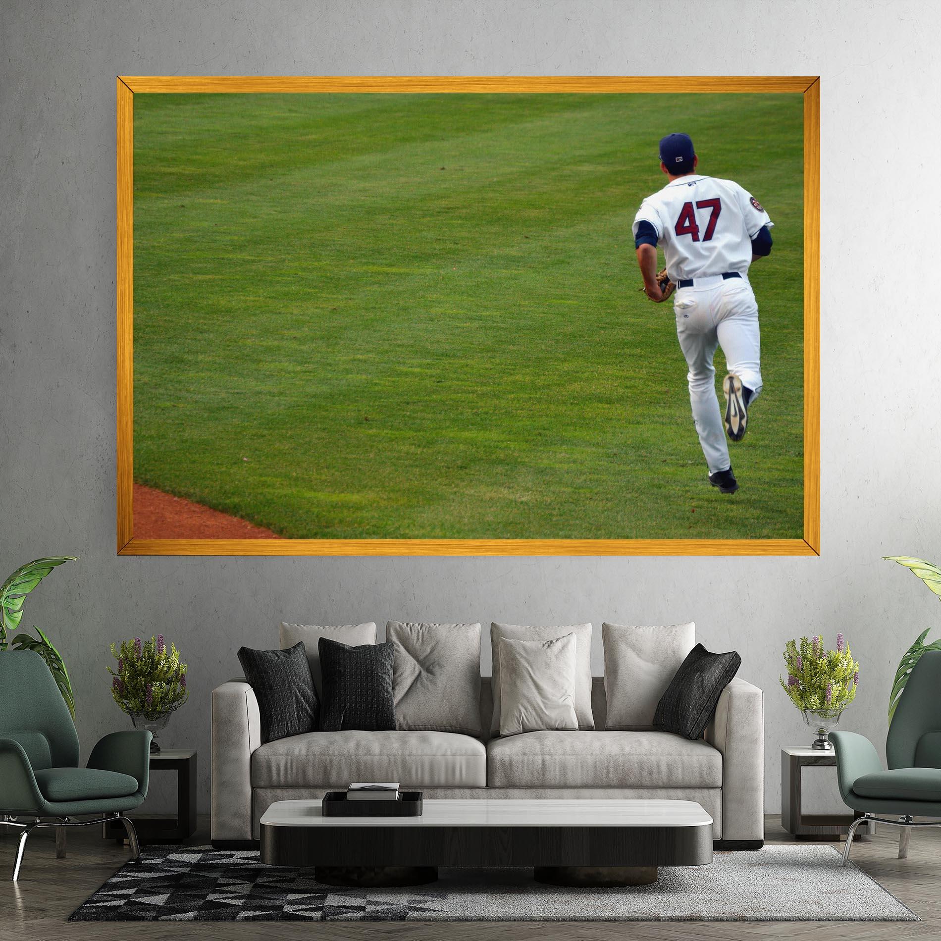 Leinwandbild Baseball Player mockup 7